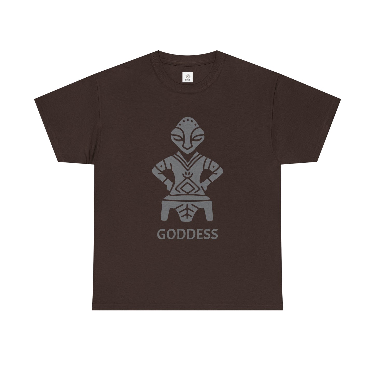 The Goddess On The Throne Cultural Artwork Tee Unisex Heavy Cotton Tee