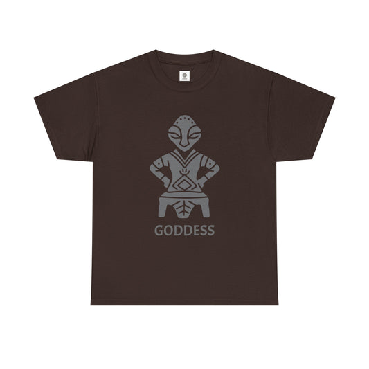 The Goddess On The Throne Cultural Artwork Tee Unisex Heavy Cotton Tee