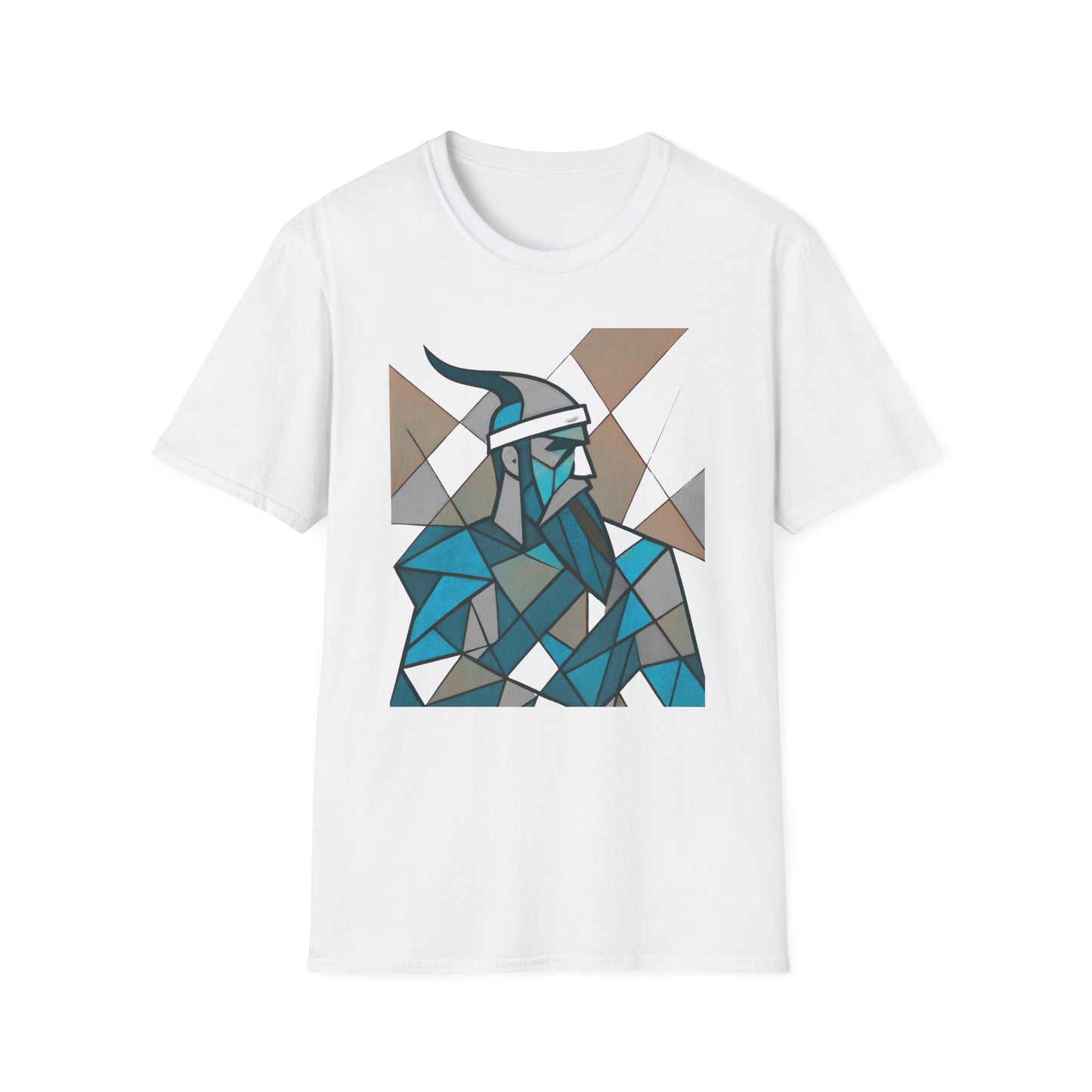 Skanderbeu Geometric Art T-Shirt, Albanian Hero Tee (Adult Unisex)