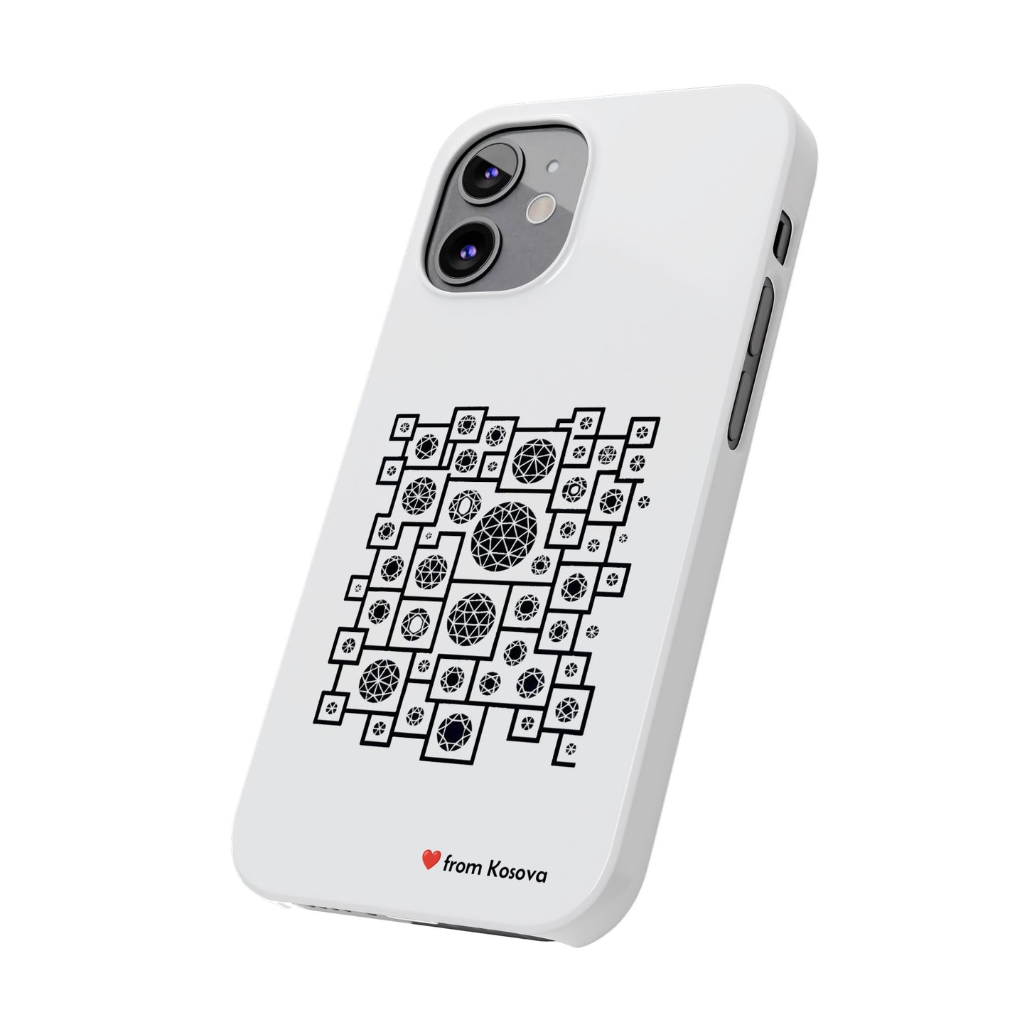 Kosova Love Slim Phone Case For iPhone