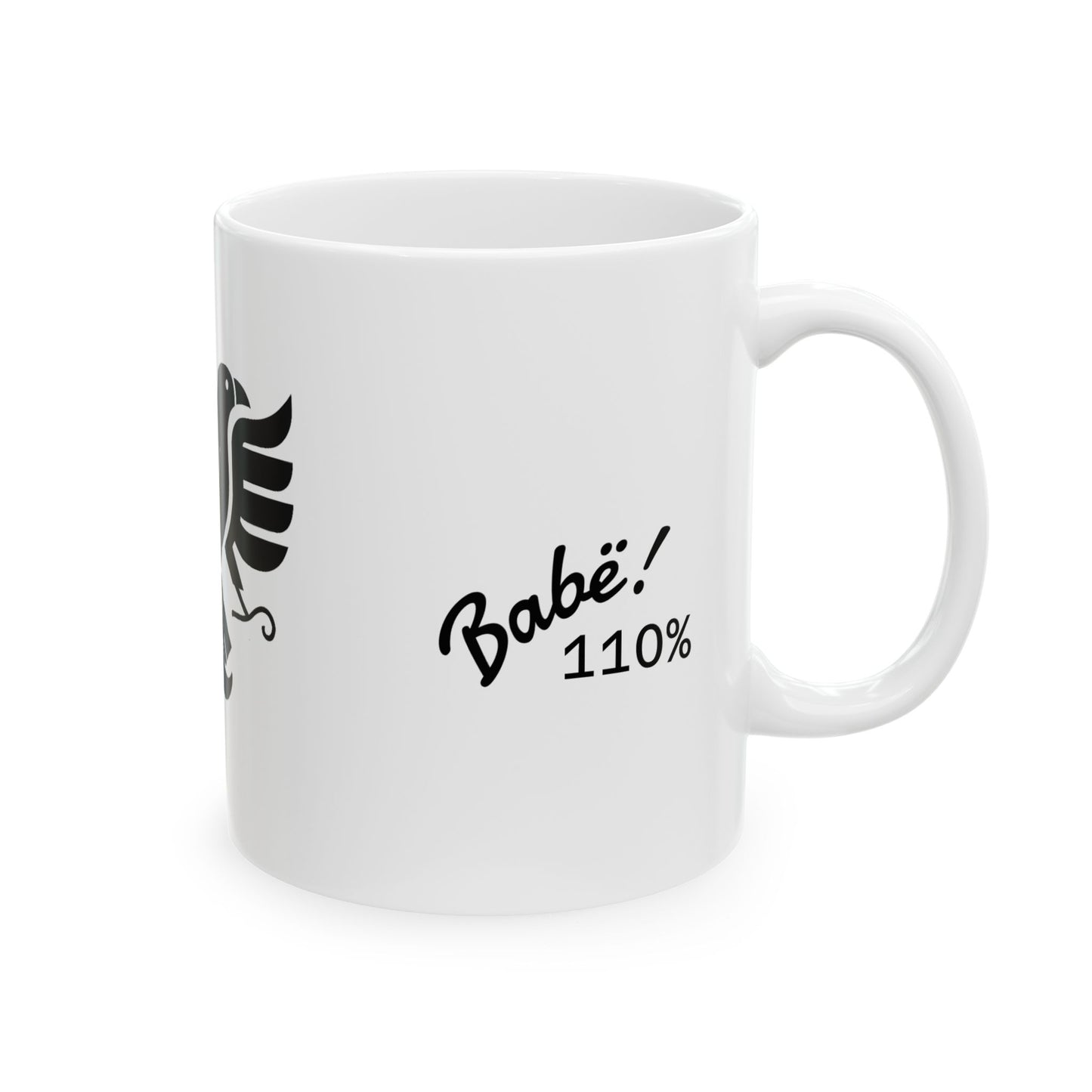 Albanian Dad Mug with Eagle & Mustache