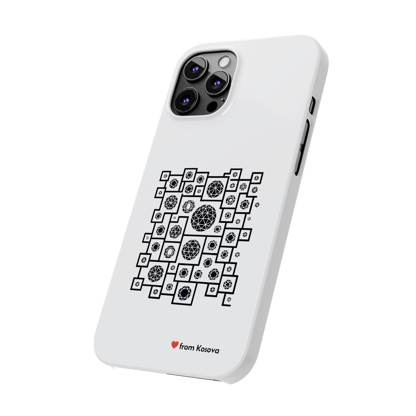 Kosova Love Slim Phone Case For iPhone