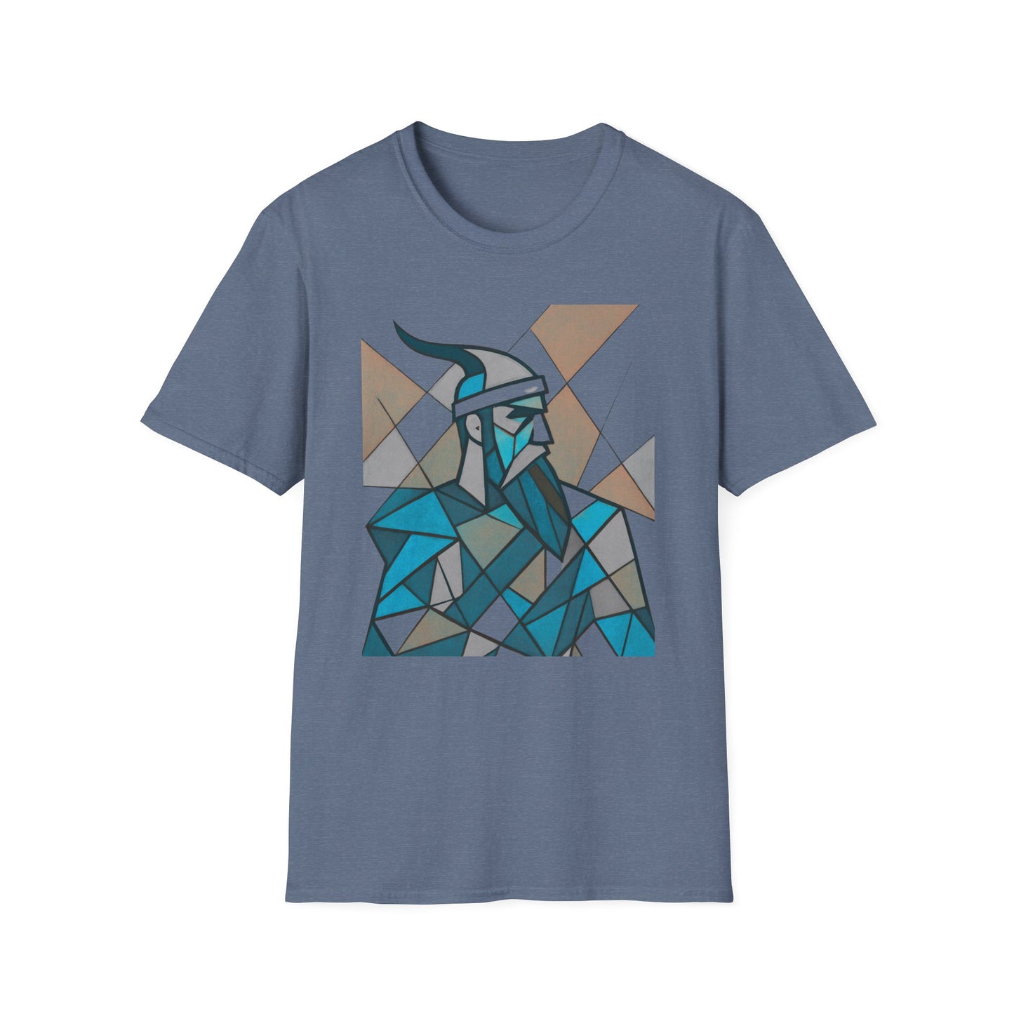 Skanderbeu Geometric Art T-Shirt, Albanian Hero Tee (Adult Unisex)