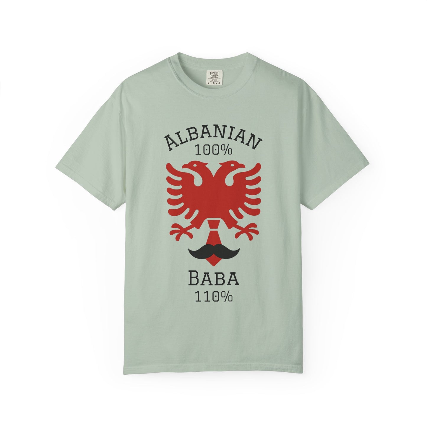 110% Baba - Albanian Dad T-Shirt | Father's Day Gift with Eagle Motif
