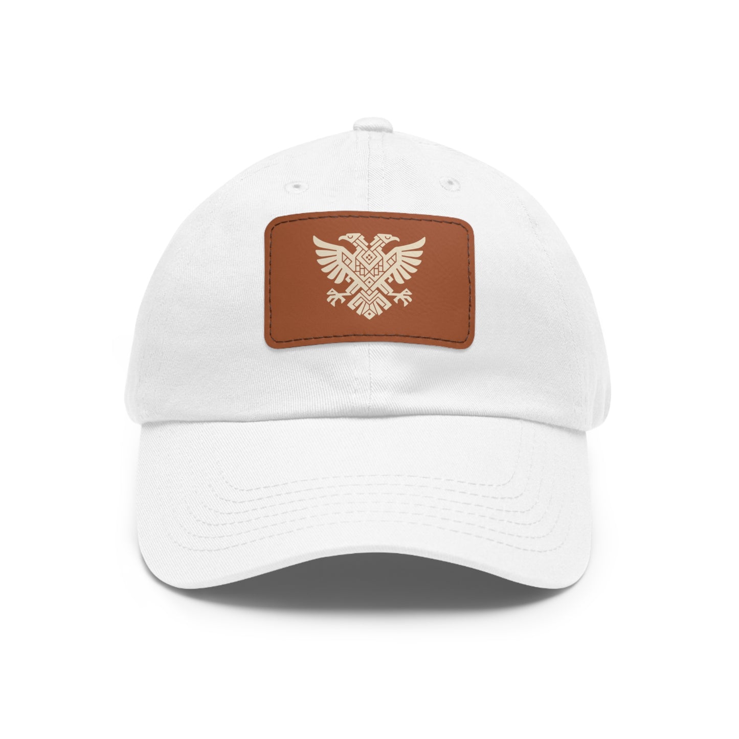 Illyrian Eagle Heritage Hat - Double-Headed Albanian Eagle Cap with Leather Patch