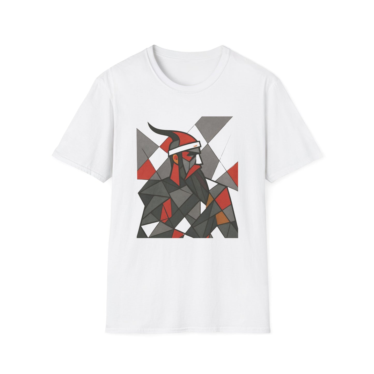 Skanderbeu Geometric Art T-Shirt, Albanian Hero Tee, (Adult Unisex) - Mutlicolor