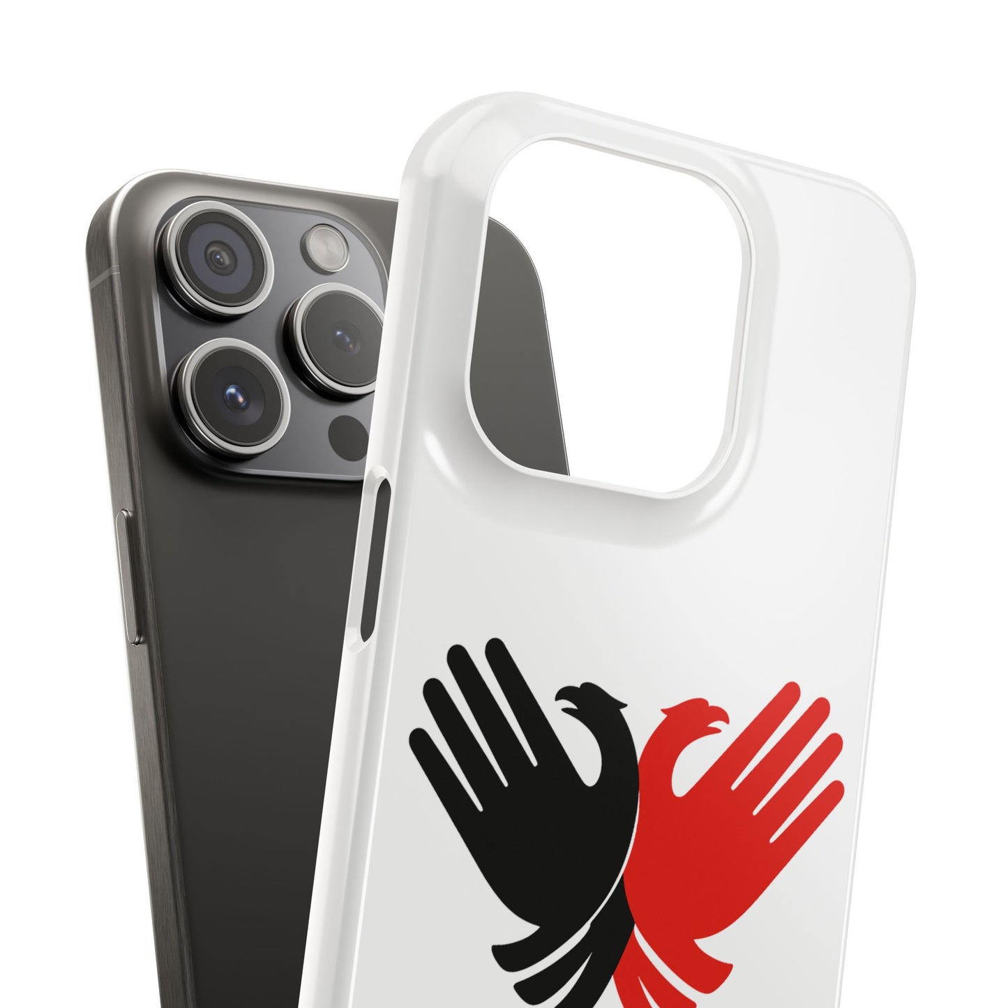 Phone Case, Slim Case with Double Headed Eagle Hands Design, Protective Cover, Thin Case, Eagle Lover Gift, Unique Phone Accessory