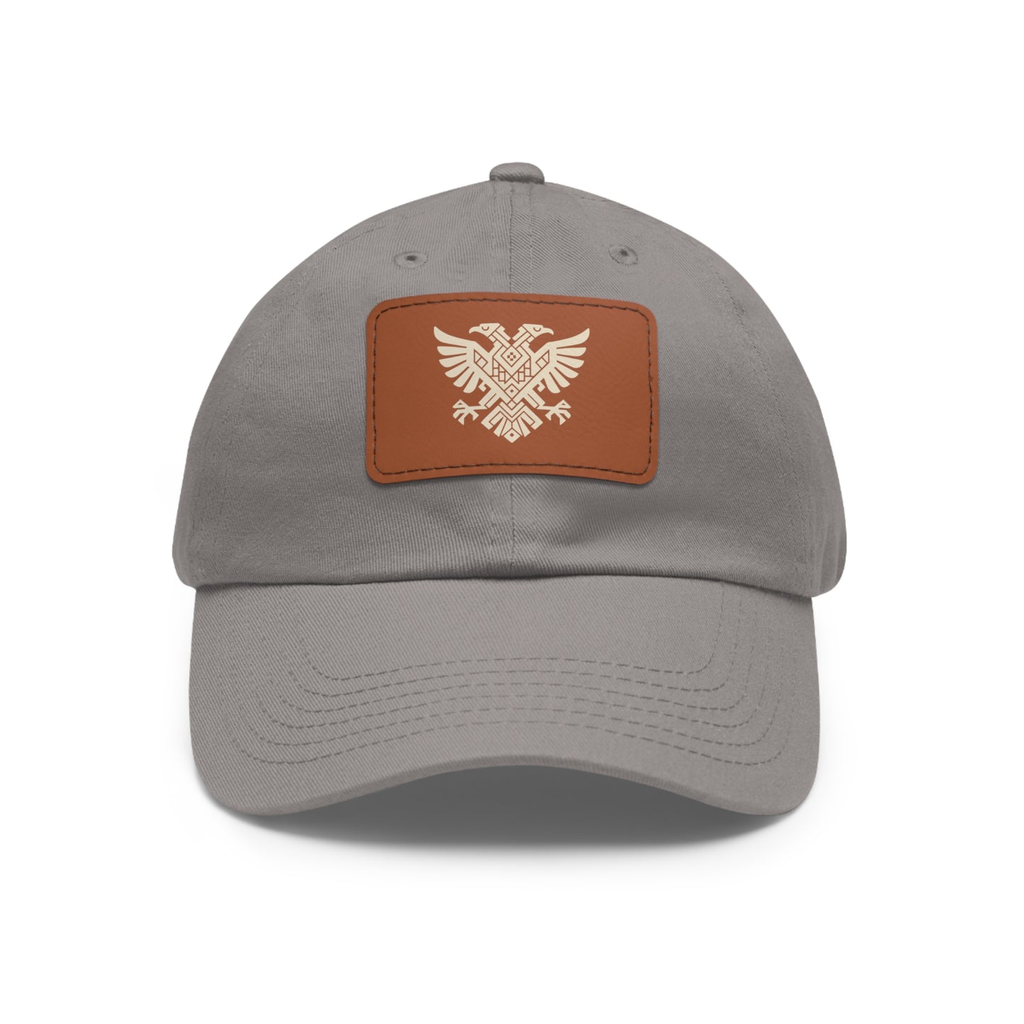 Illyrian Eagle Heritage Hat - Double-Headed Albanian Eagle Cap with Leather Patch