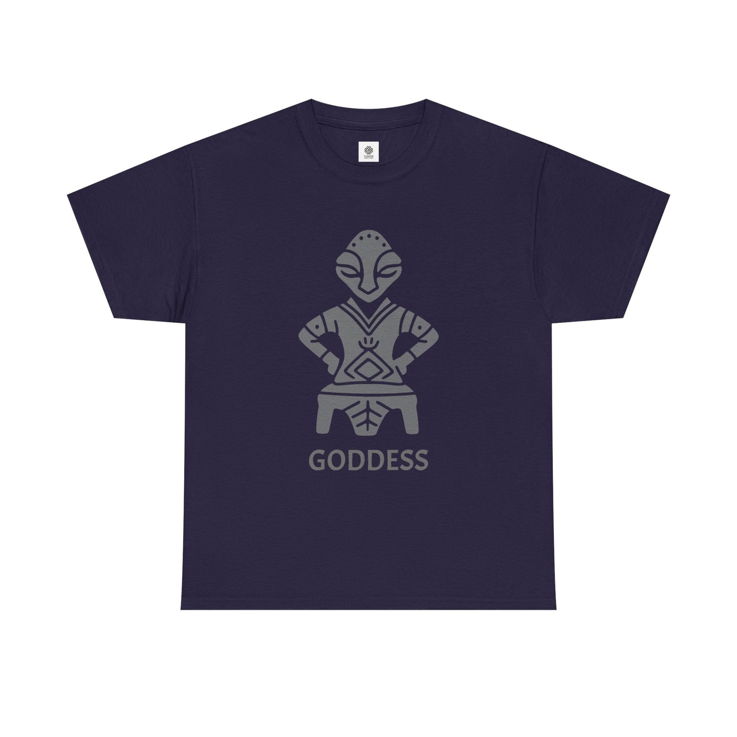 The Goddess On The Throne Cultural Artwork Tee Unisex Heavy Cotton Tee