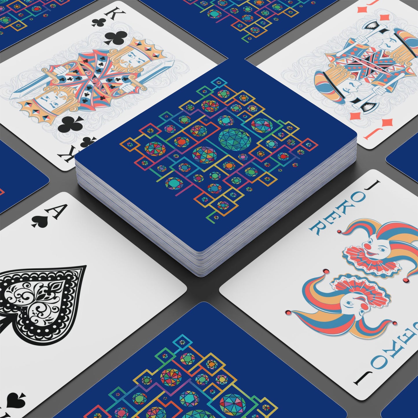 Geometric Heritage Poker Playing Cards
