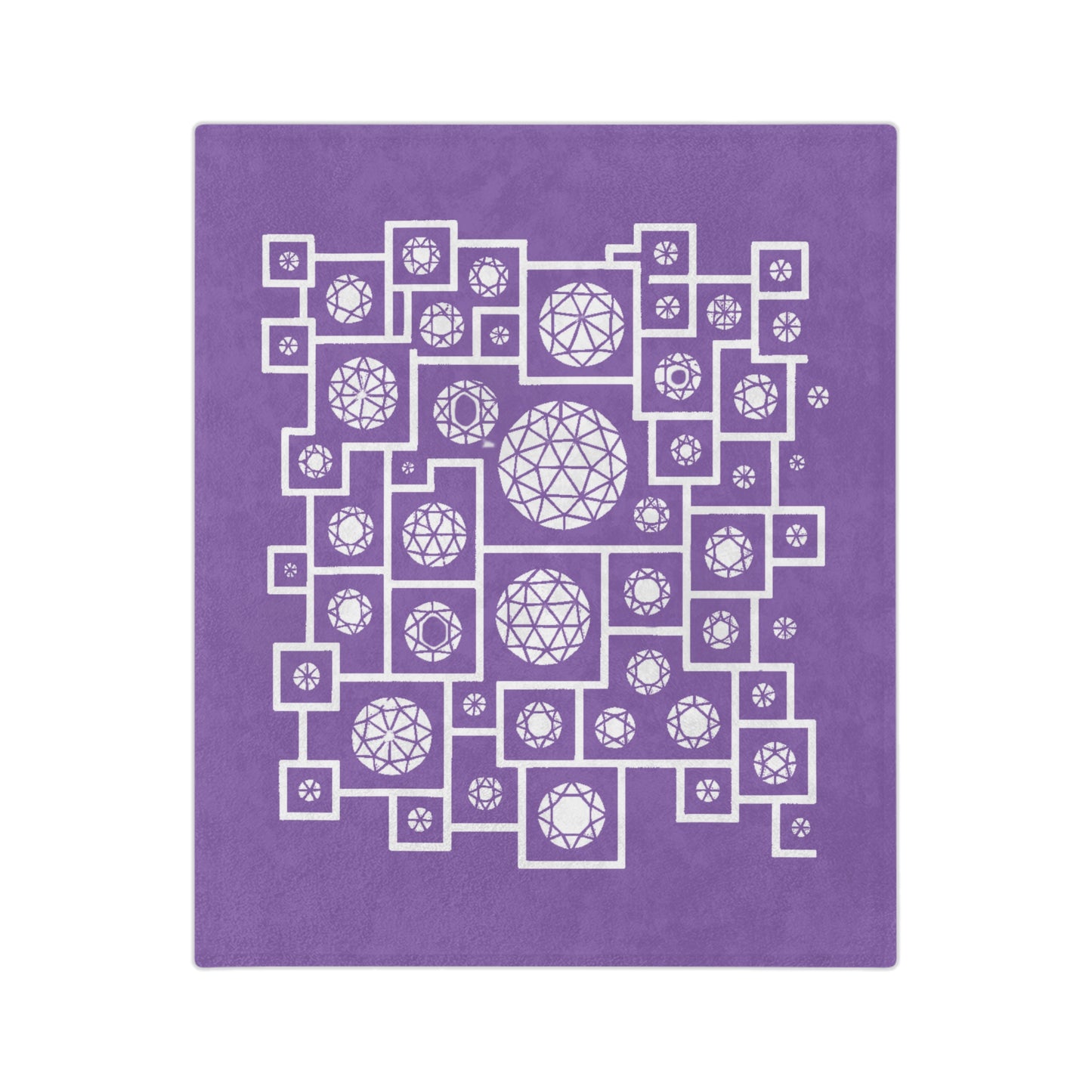 Cozy Geometric Velveteen Blanket