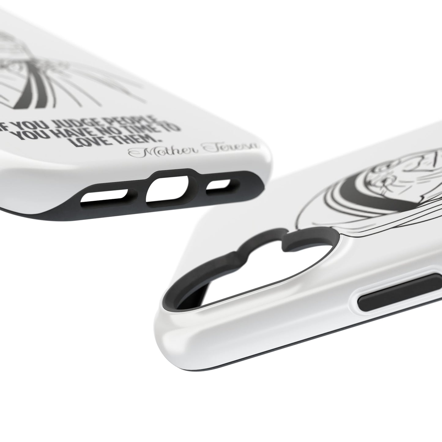 Inspirational Mother Teresa Quote iPhone Case for iPhone 13 to 16 -  Magnetic Tough Cases