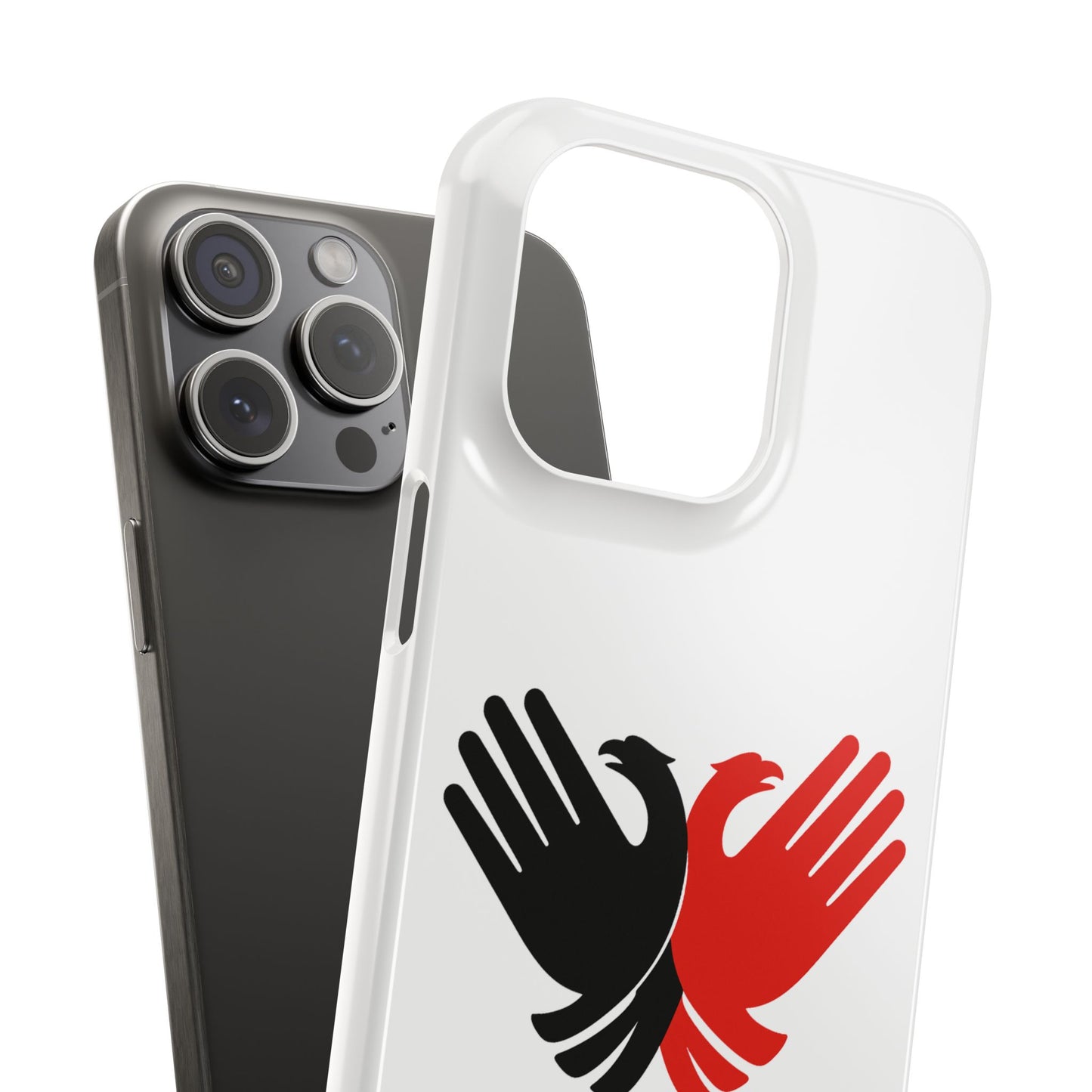 Phone Case, Slim Case with Double Headed Eagle Hands Design, Protective Cover, Thin Case, Eagle Lover Gift, Unique Phone Accessory