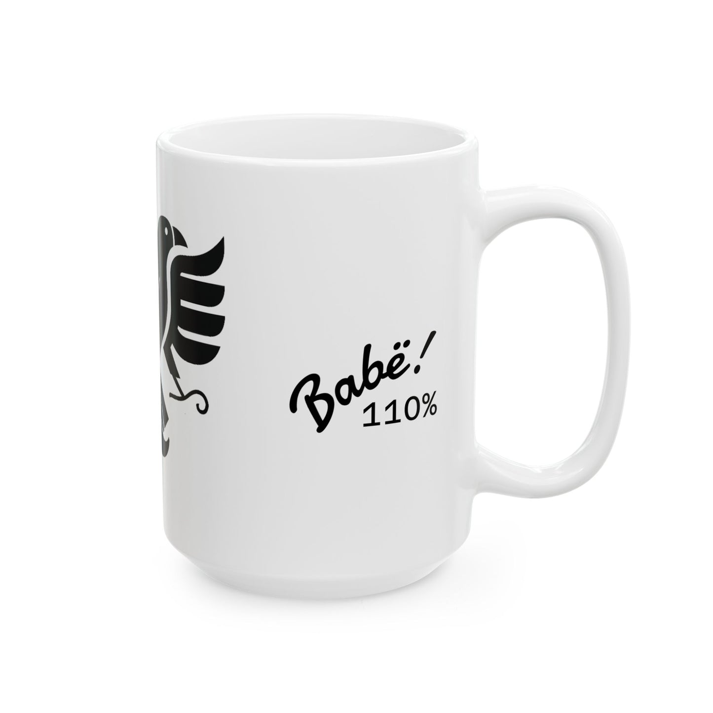 Albanian Dad Mug with Eagle & Mustache