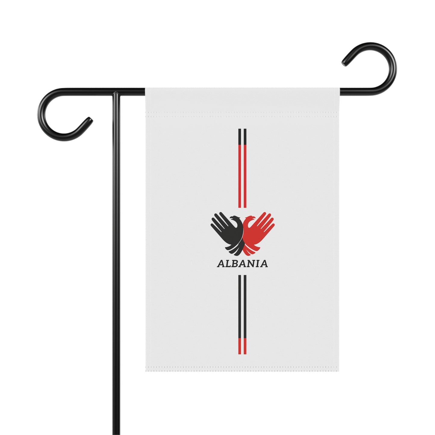 Albania Garden Banner, Outdoor Decoration, Housewarming Gift, National Pride, Home Decor, Garden Flag, Celebration Decor