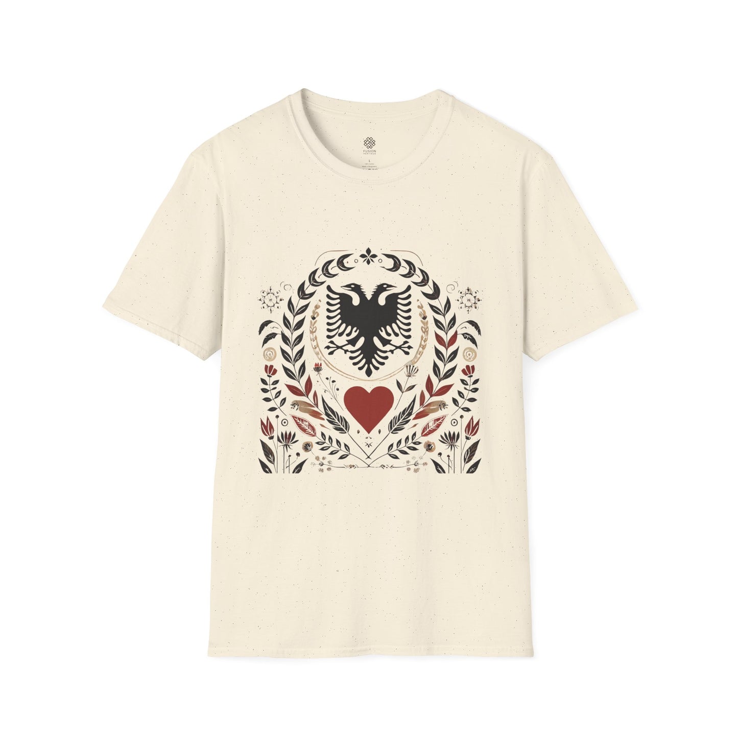 Mother's Day T-Shirt with Albanian Motifs- Gift for Mom, Ethnic Graphic Tee, Family Tradition