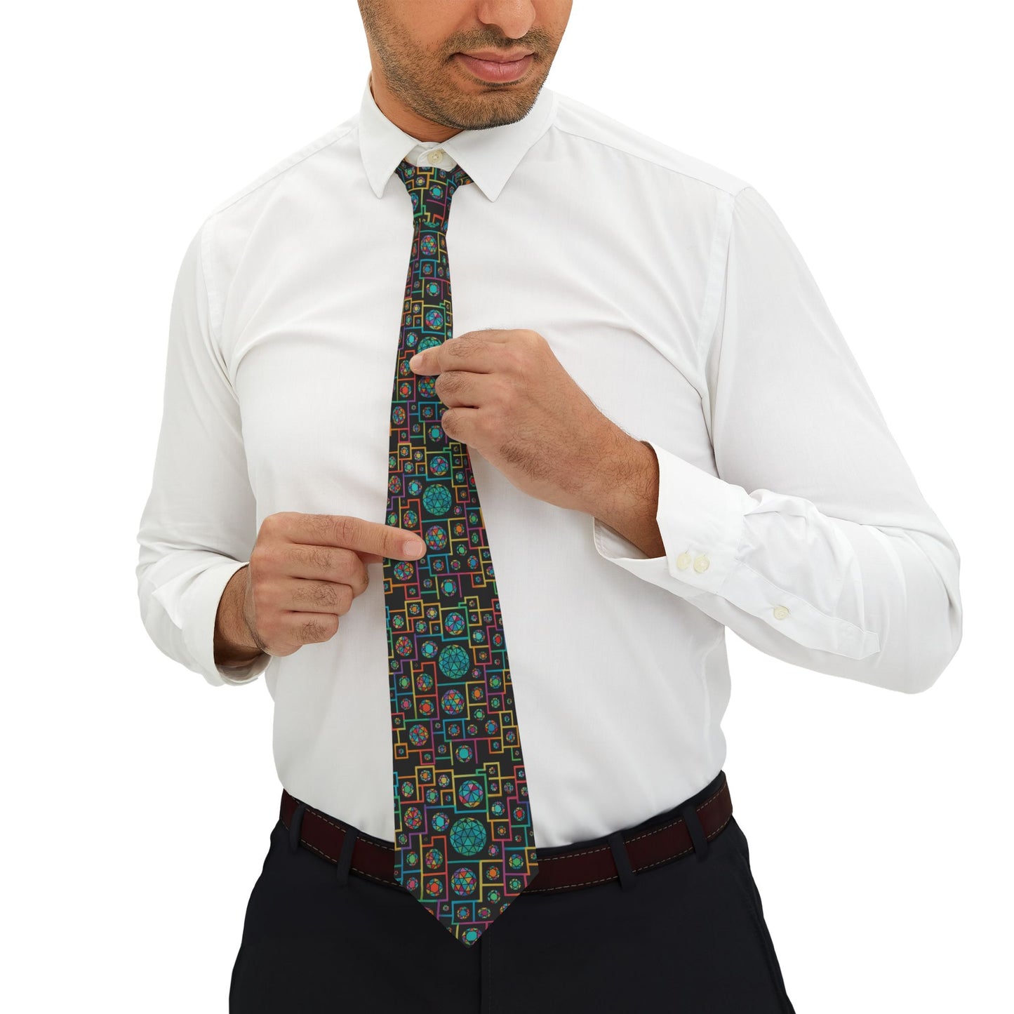 Geometric Heritage Necktie - Colorful