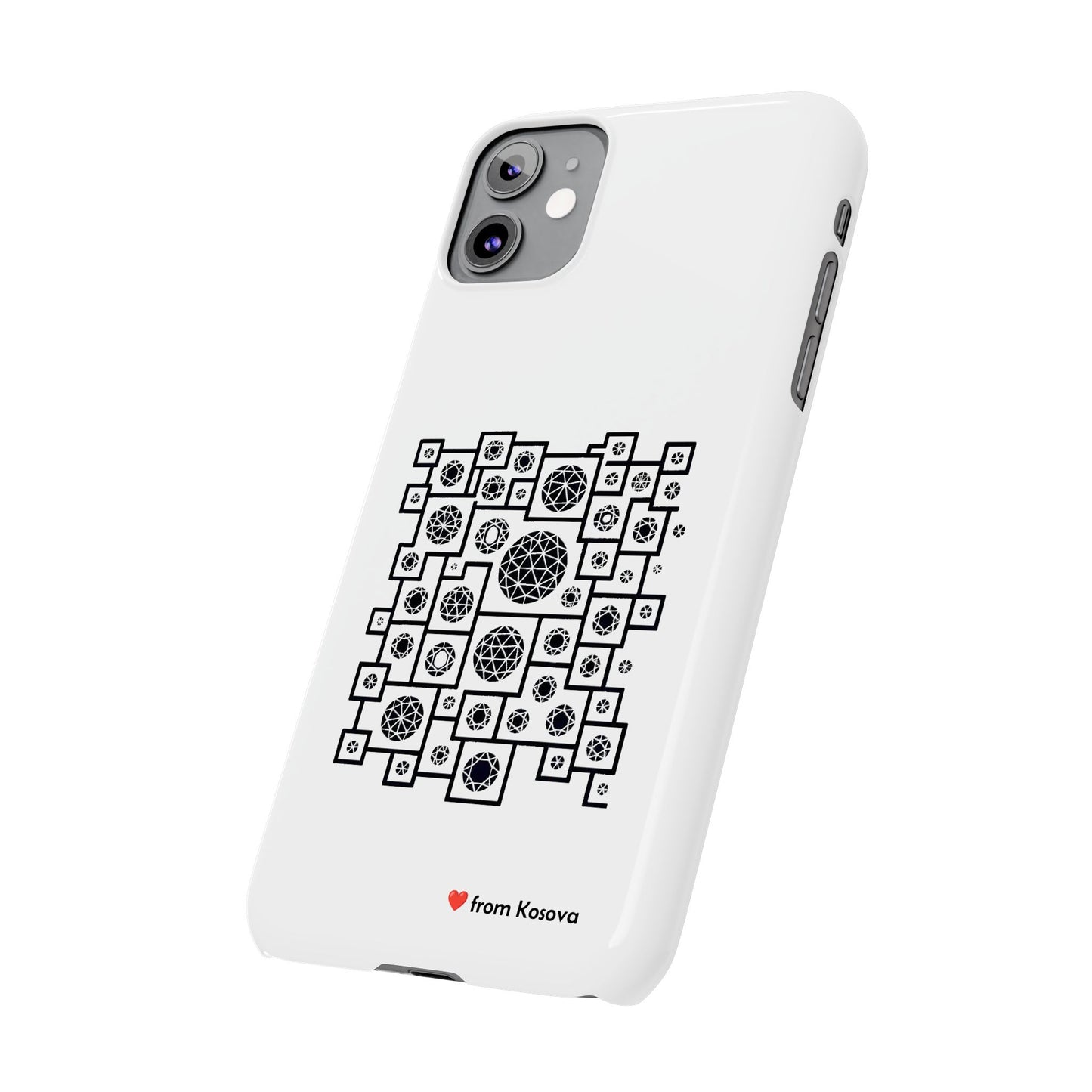 Kosova Love Slim Phone Case For iPhone