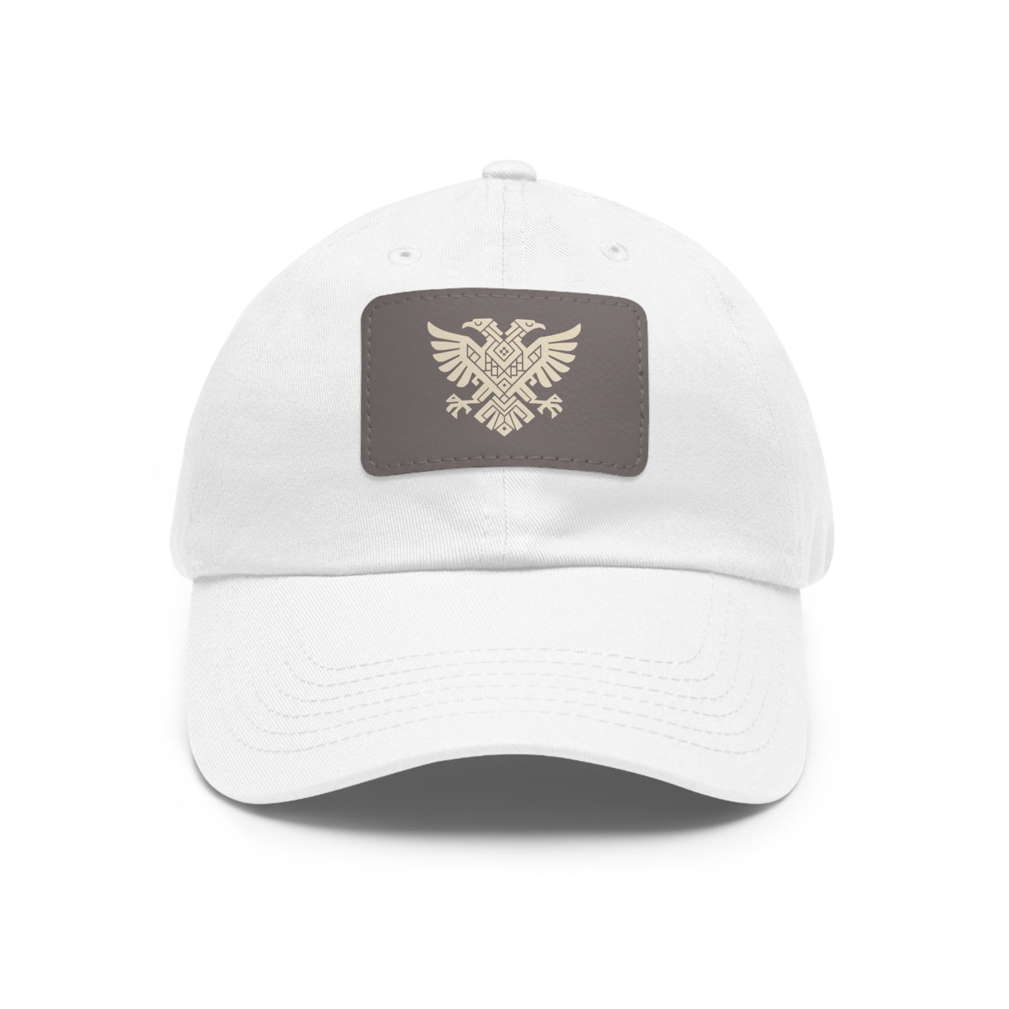 Illyrian Eagle Heritage Hat - Double-Headed Albanian Eagle Cap with Leather Patch