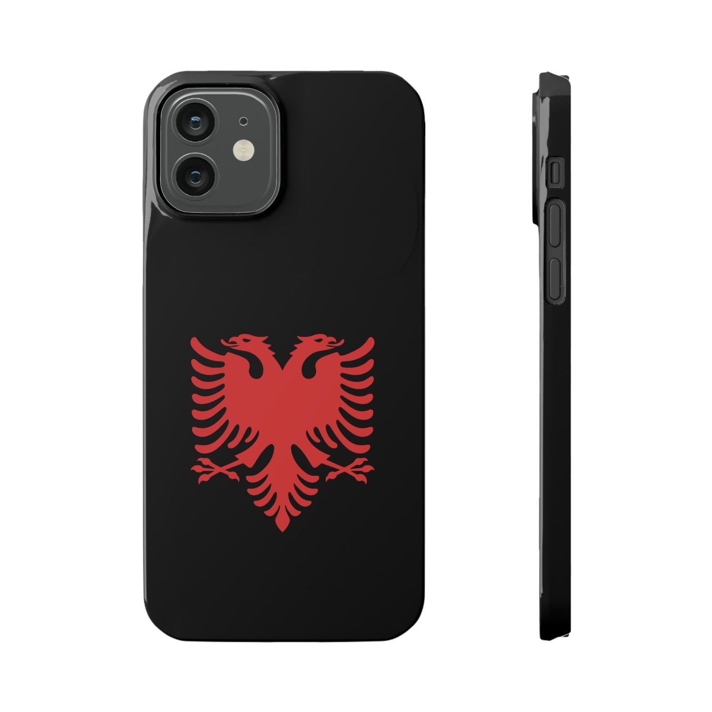 Slim Cases - Albania Double Headed Eagle, Albanian Flag Phone Cover, Patriotic Phone Case, National Symbol Gift, Unique Phone Accessories
