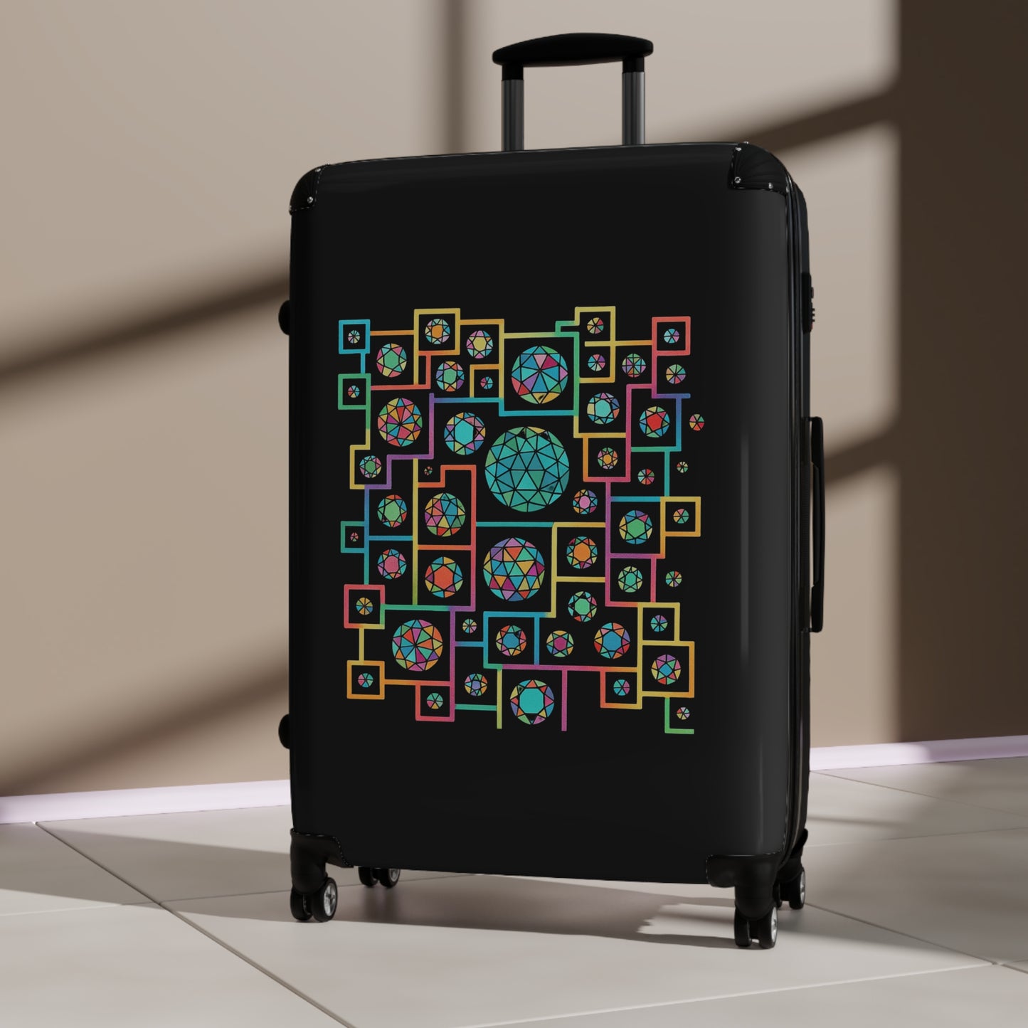 Geometric Heritage Design Suitcase