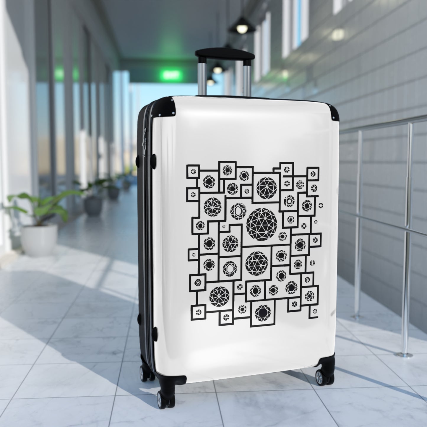 Geometric Heritage Design Suitcase
