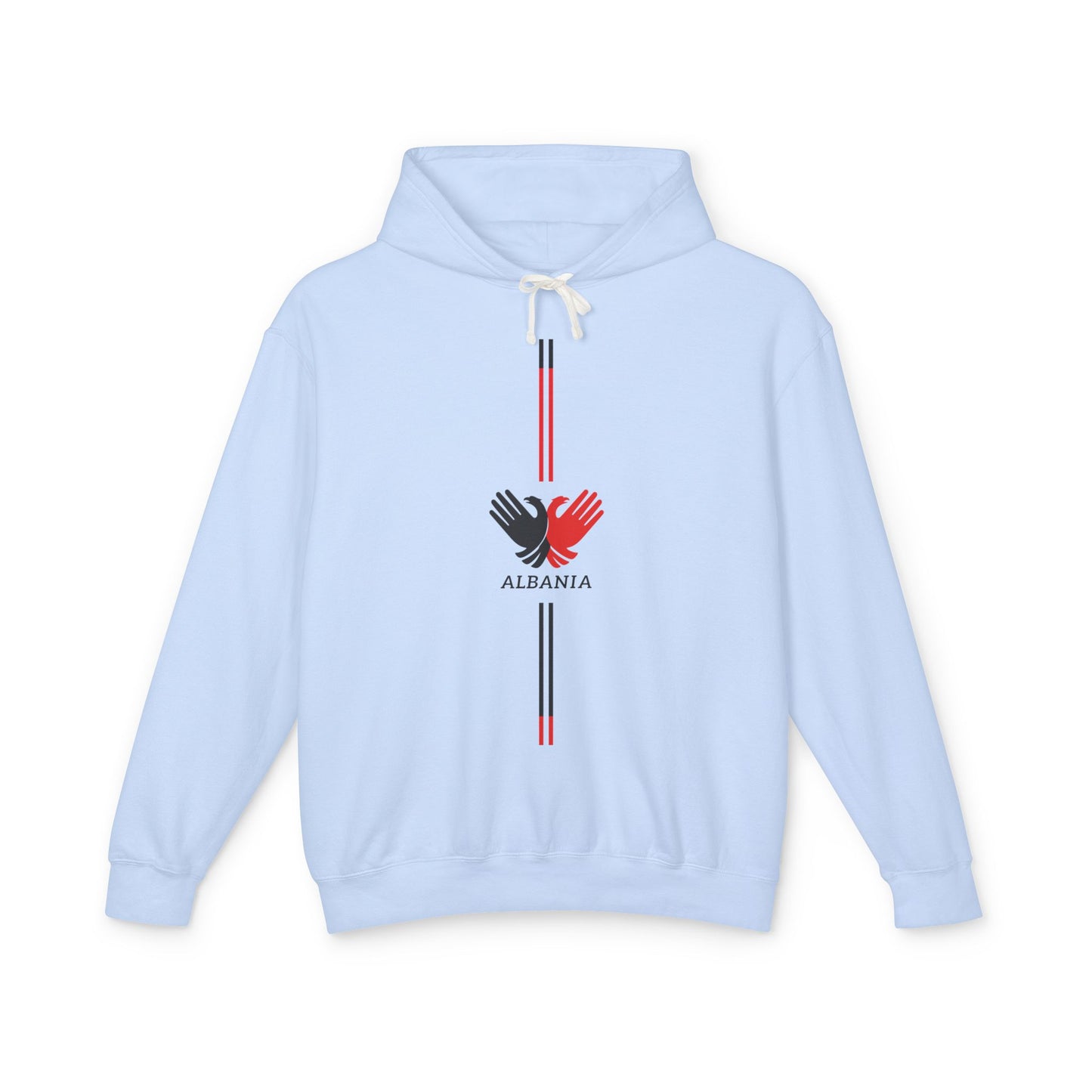 Unisex Hooded Sweatshirt with Albania Design - Lightweight, Casual, Travel, Souvenir, Gift, Comfortable Wear