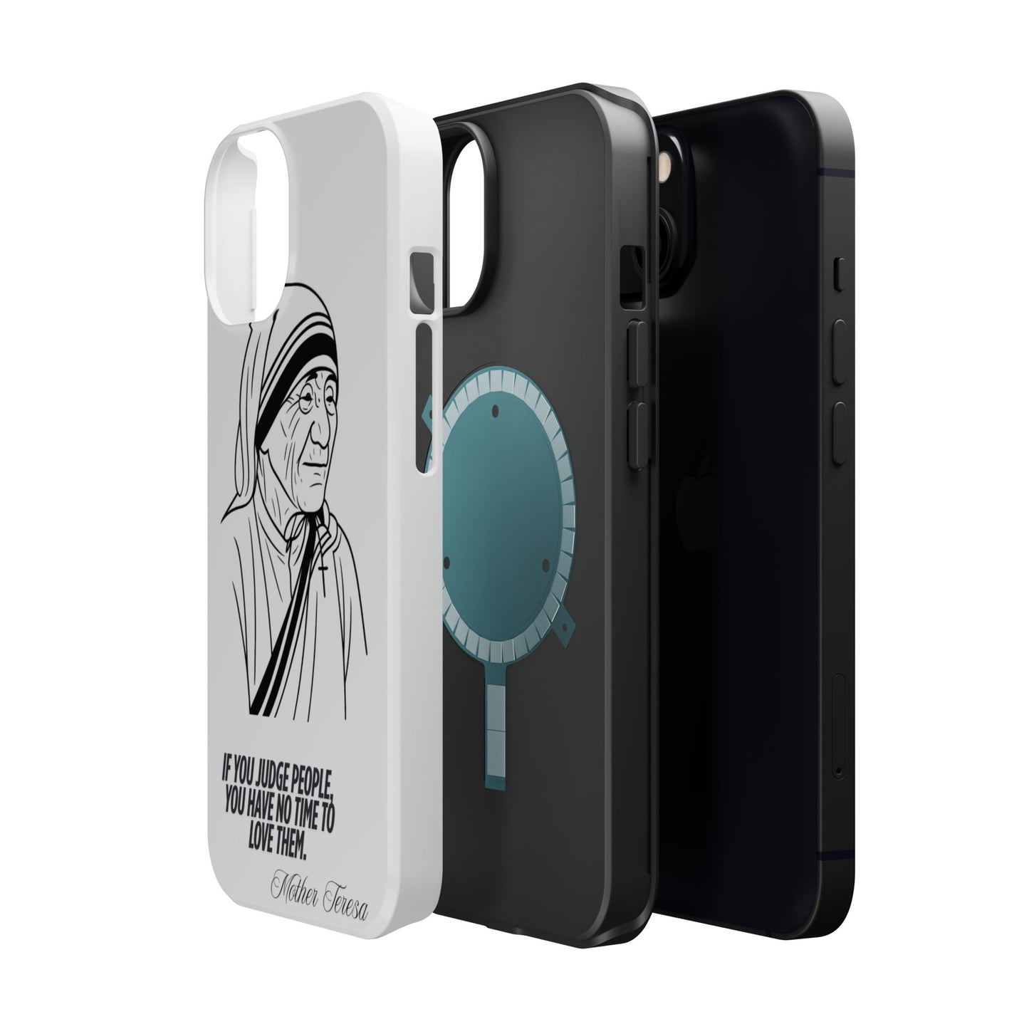 Inspirational Mother Teresa Quote iPhone Case for iPhone 13 to 16 -  Magnetic Tough Cases