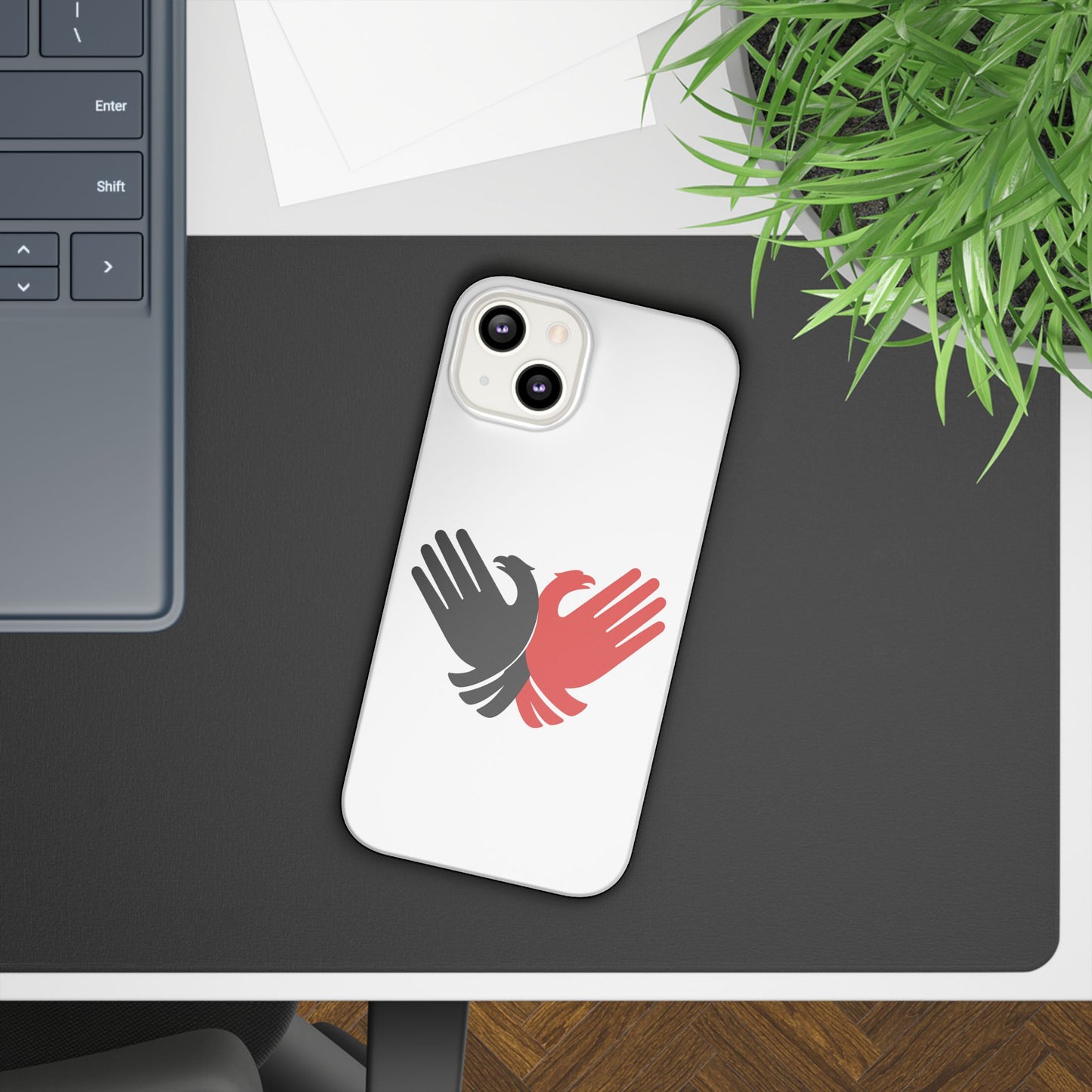 Phone Case, Slim Case with Double Headed Eagle Hands Design, Protective Cover, Thin Case, Eagle Lover Gift, Unique Phone Accessory