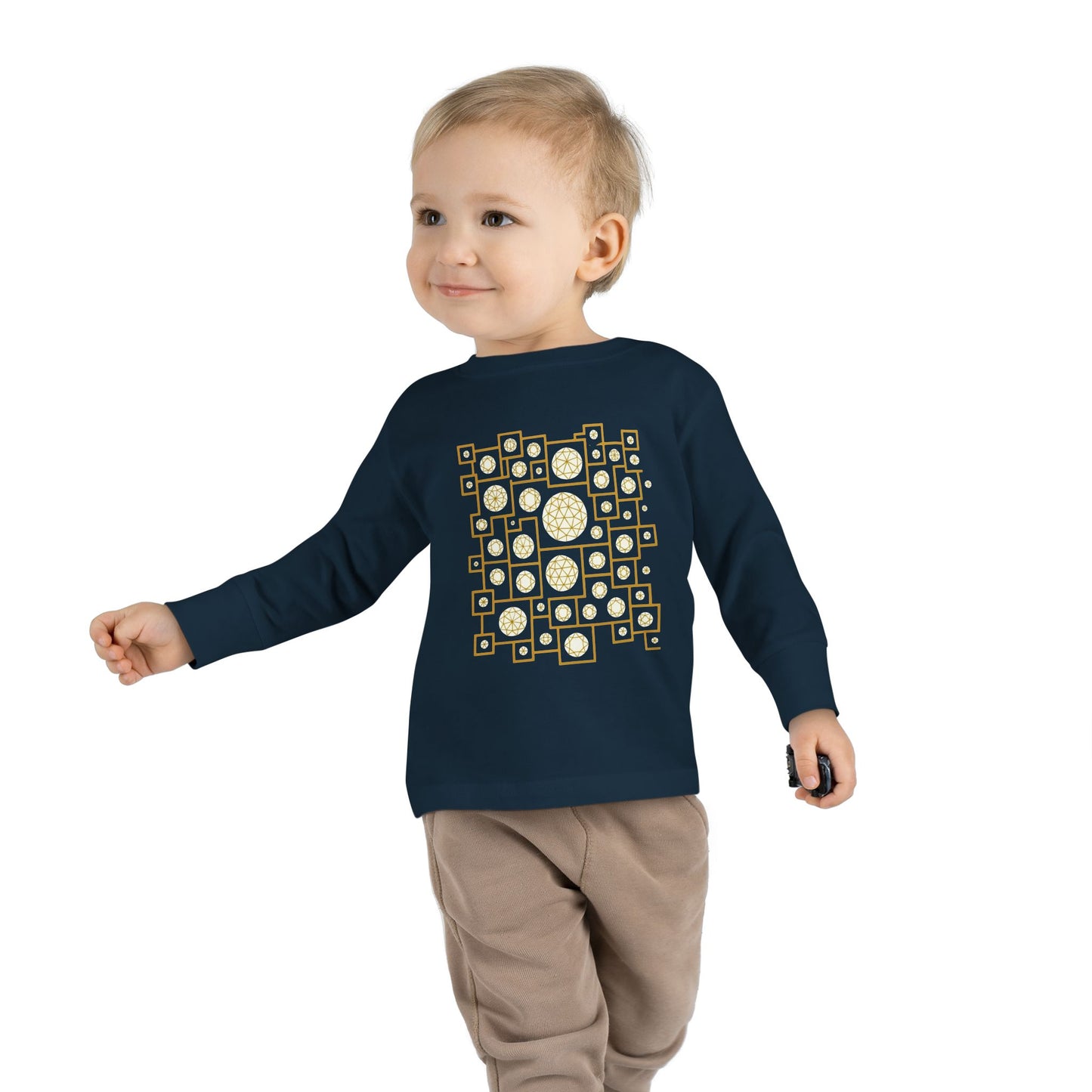 Geometric Heritage Kids' Toddler Long Sleeve Tee