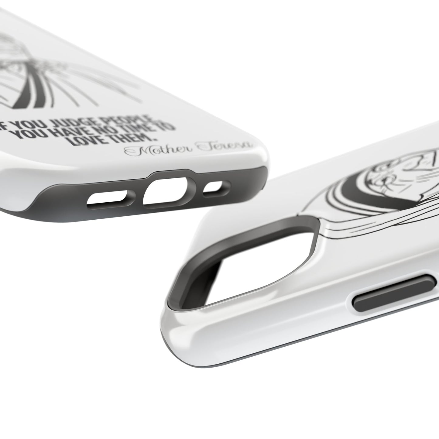 Inspirational Mother Teresa Quote iPhone Case for iPhone 13 to 16 -  Magnetic Tough Cases