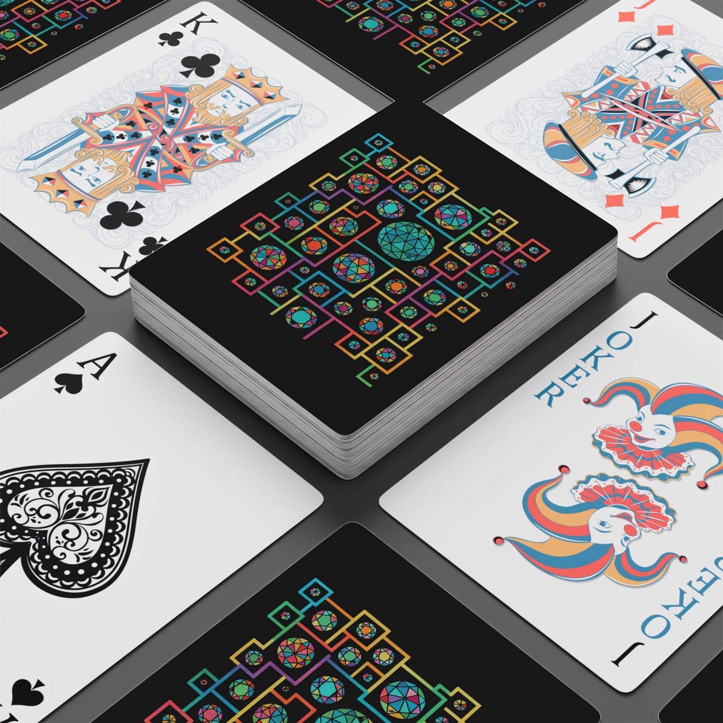 Geometric Heritage Poker Playing Cards