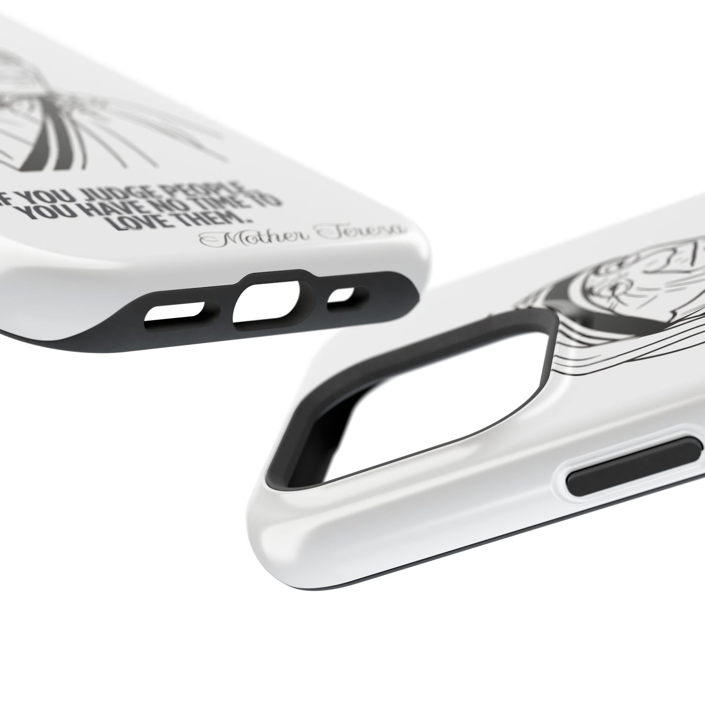 Inspirational Mother Teresa Quote iPhone Case for iPhone 13 to 16 -  Magnetic Tough Cases