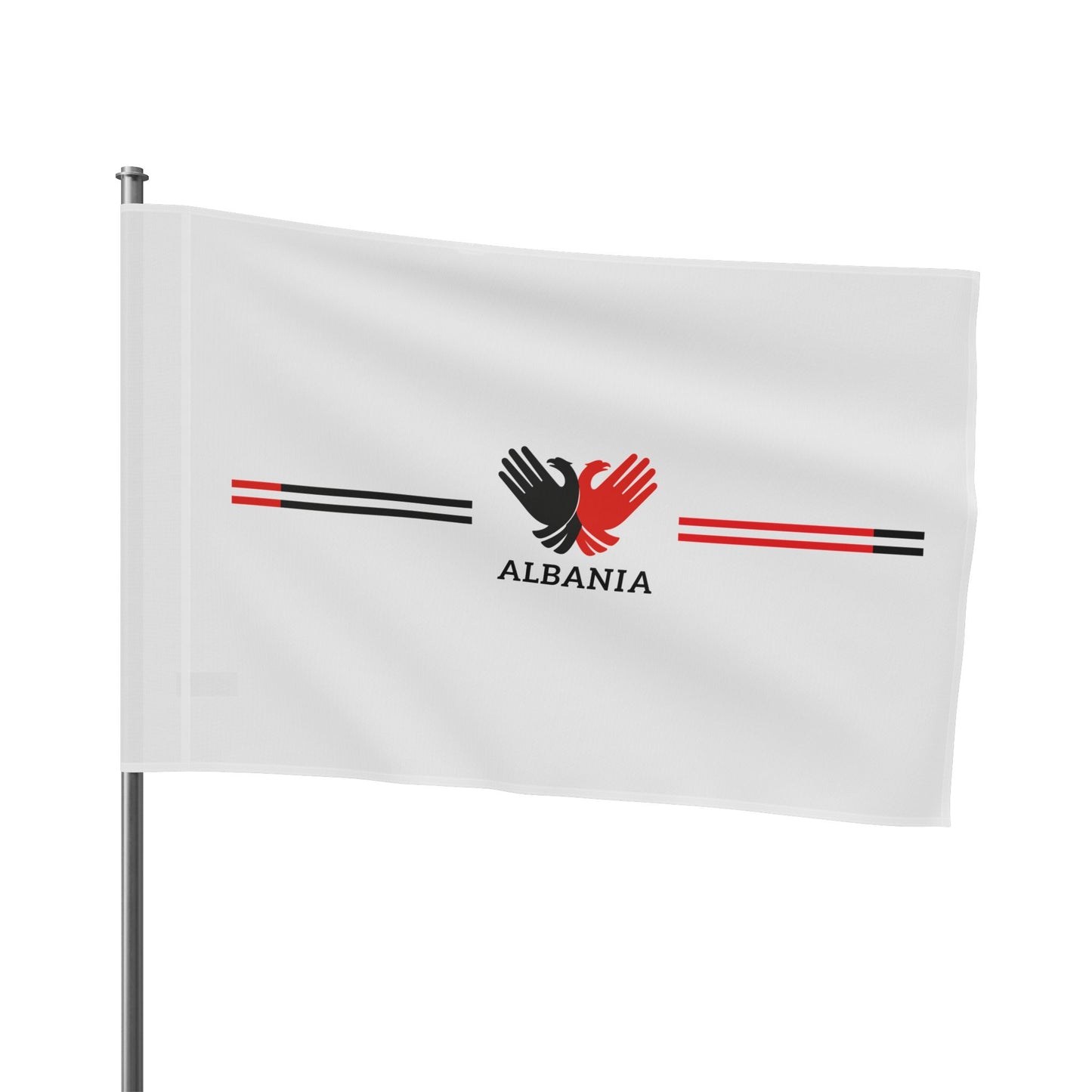 Albanian Flag Decor, National Pride Flag, Decorative Banner, Home & Office Wall Art, Albania Flag Gift