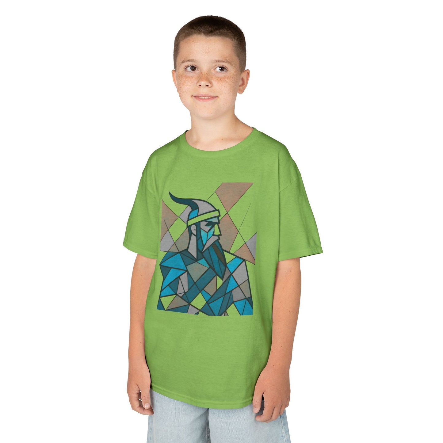 Geometric Cotton Tee - Honoring Gjergj Kastrioti Skendrbeu (Kids)