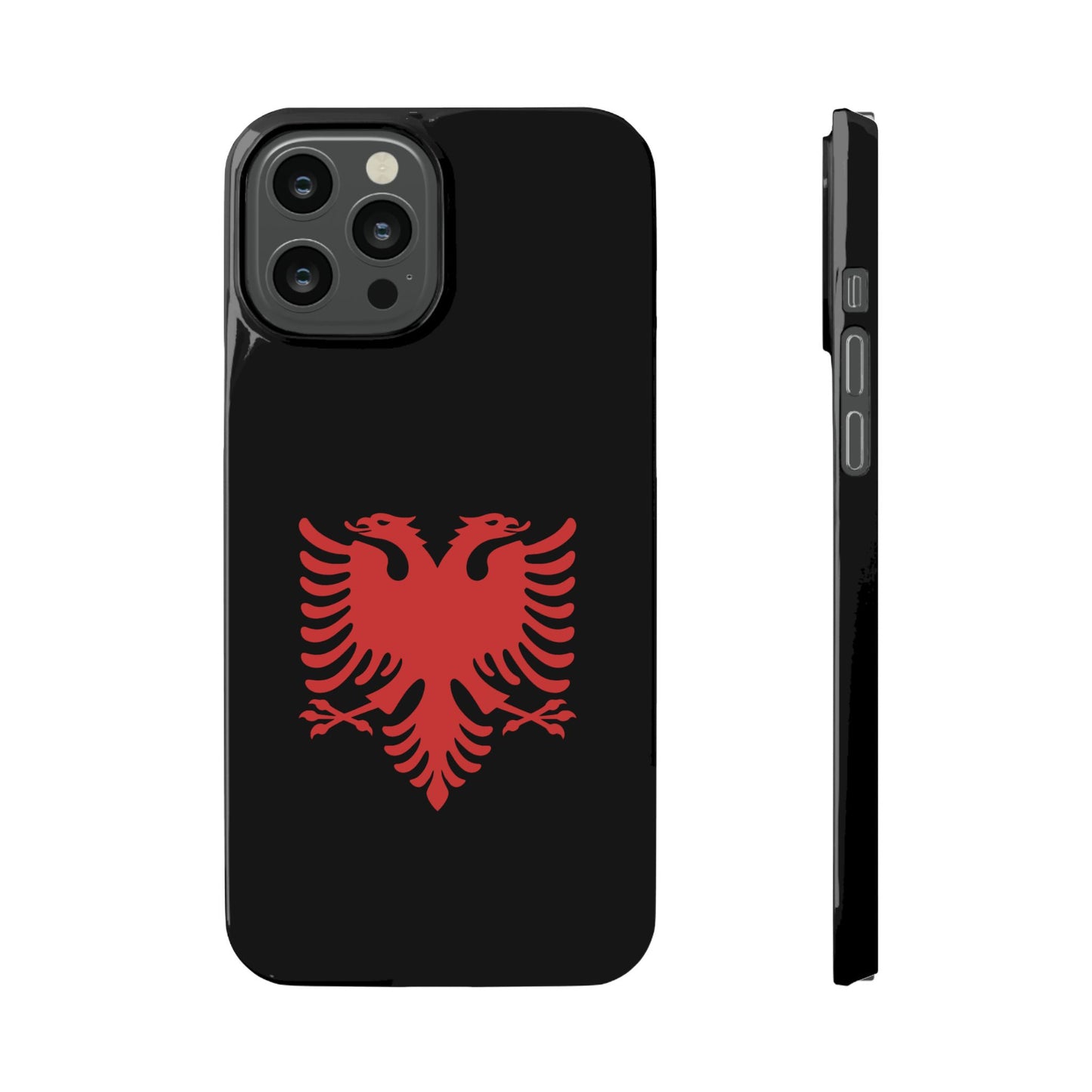 Slim Cases - Albania Double Headed Eagle, Albanian Flag Phone Cover, Patriotic Phone Case, National Symbol Gift, Unique Phone Accessories