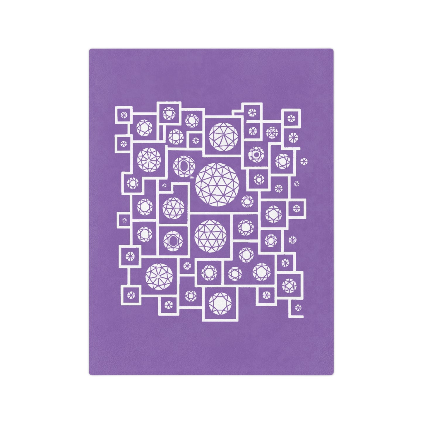 Cozy Geometric Velveteen Blanket