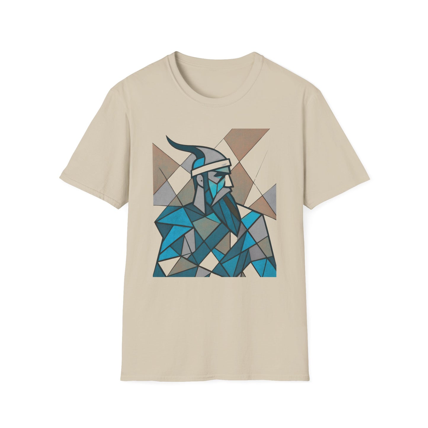 Skanderbeu Geometric Art T-Shirt, Albanian Hero Tee (Adult Unisex)