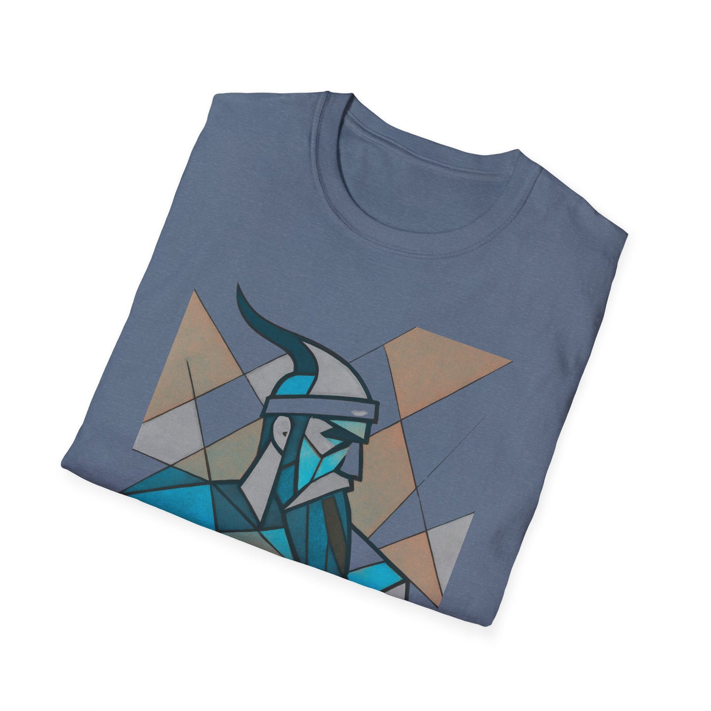 Skanderbeu Geometric Art T-Shirt, Albanian Hero Tee (Adult Unisex)