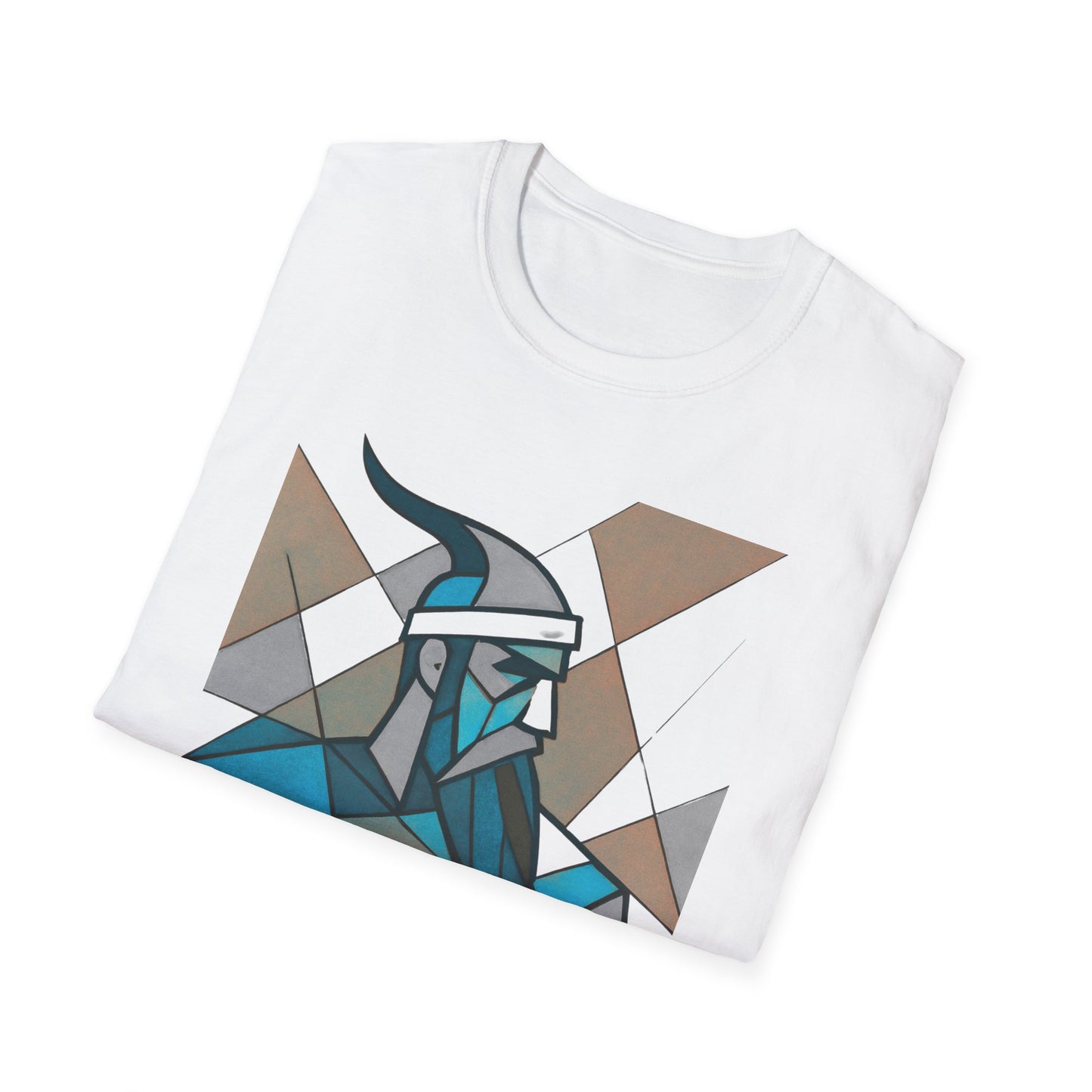 Skanderbeu Geometric Art T-Shirt, Albanian Hero Tee (Adult Unisex)