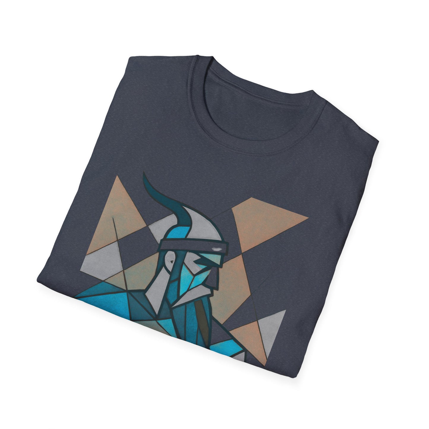 Skanderbeu Geometric Art T-Shirt, Albanian Hero Tee (Adult Unisex)