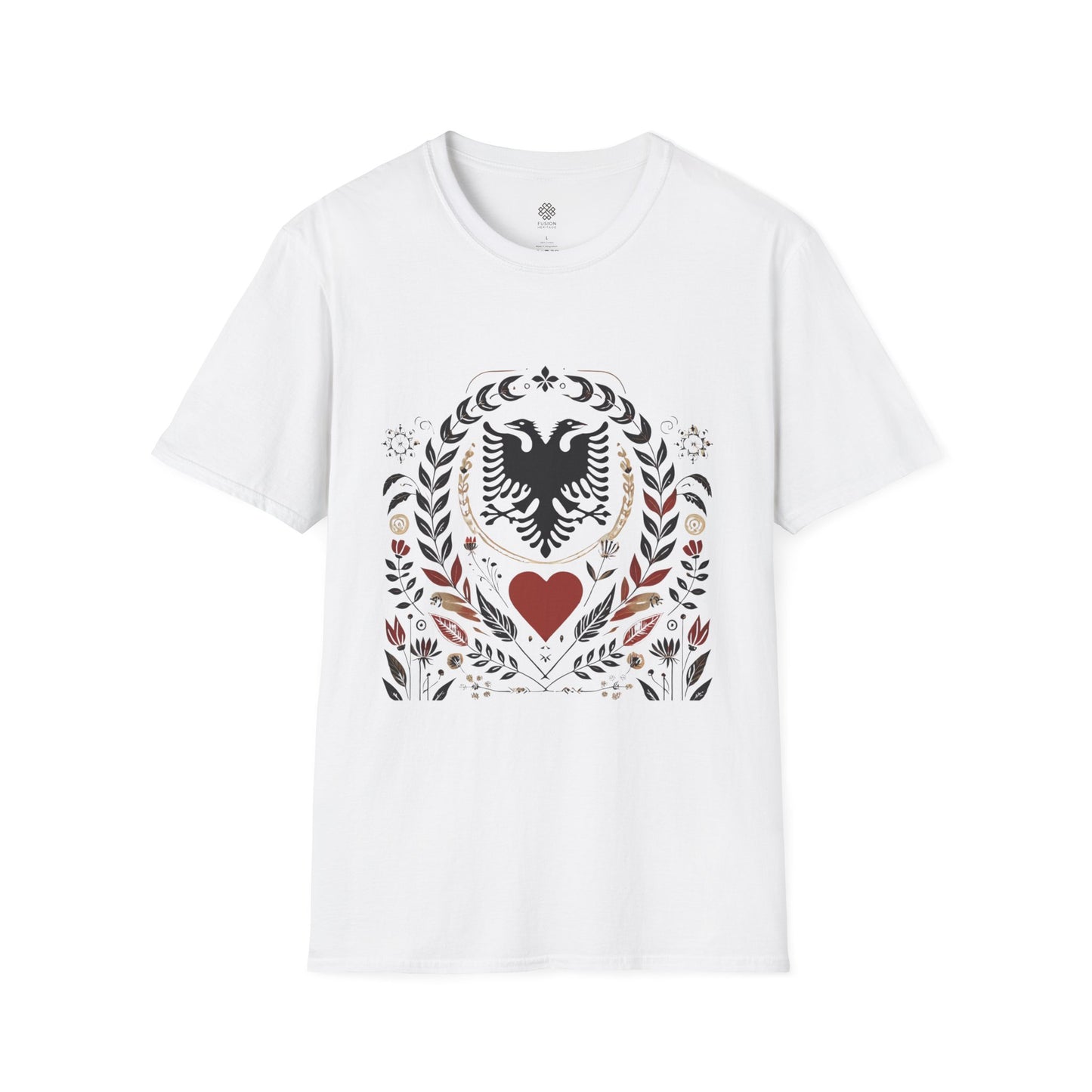 Mother's Day T-Shirt with Albanian Motifs- Gift for Mom, Ethnic Graphic Tee, Family Tradition