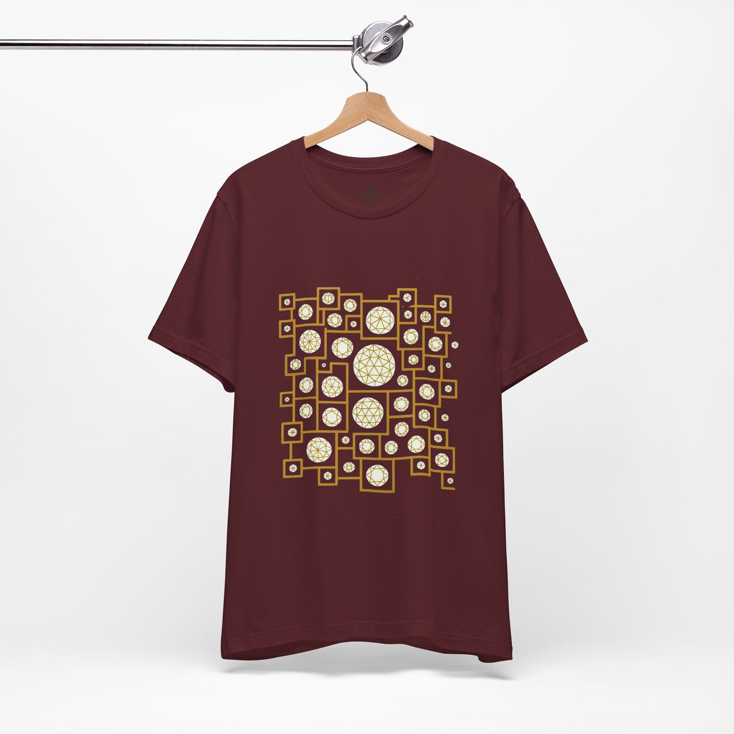 Geometric Unisex Tee - Gold