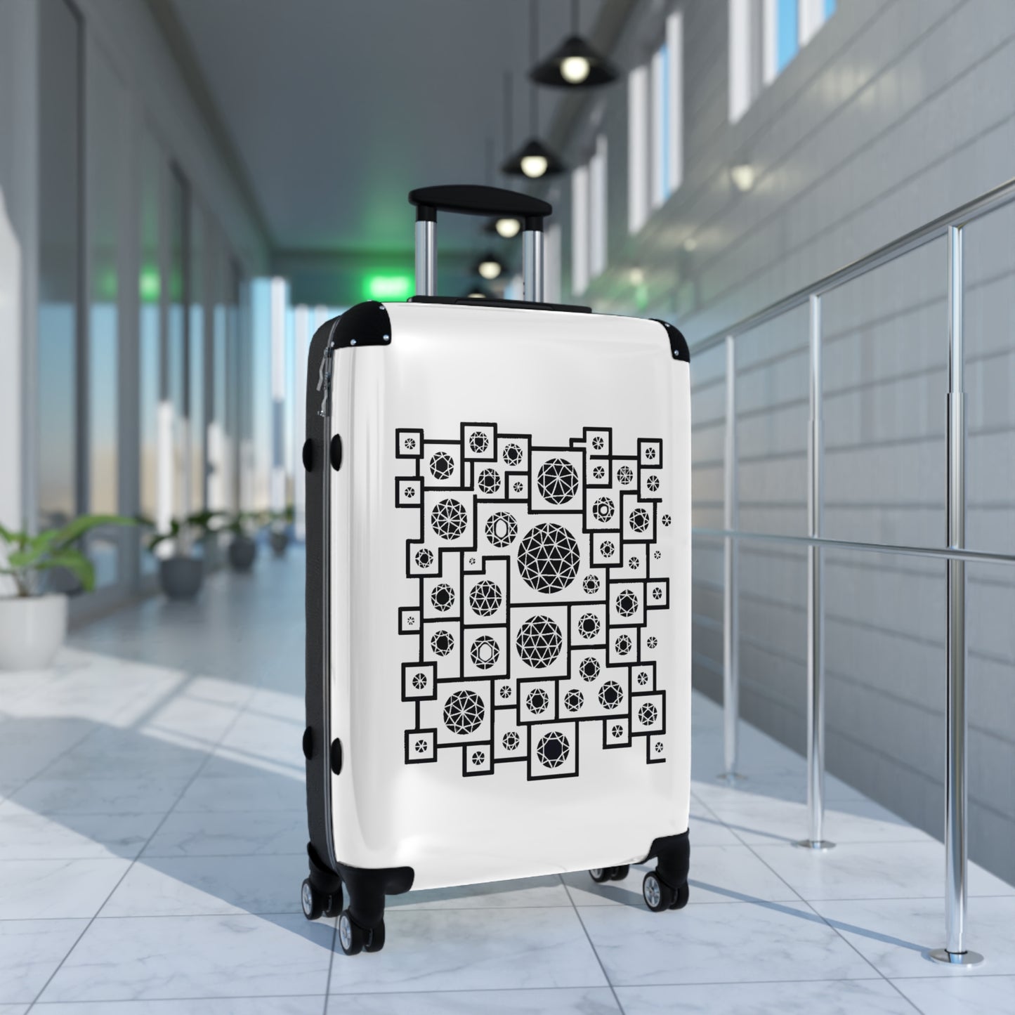 Geometric Heritage Design Suitcase