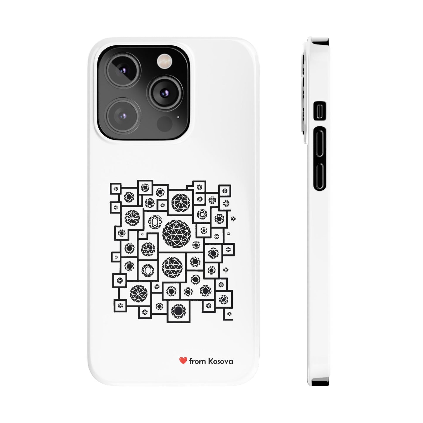 Kosova Love Slim Phone Case For iPhone