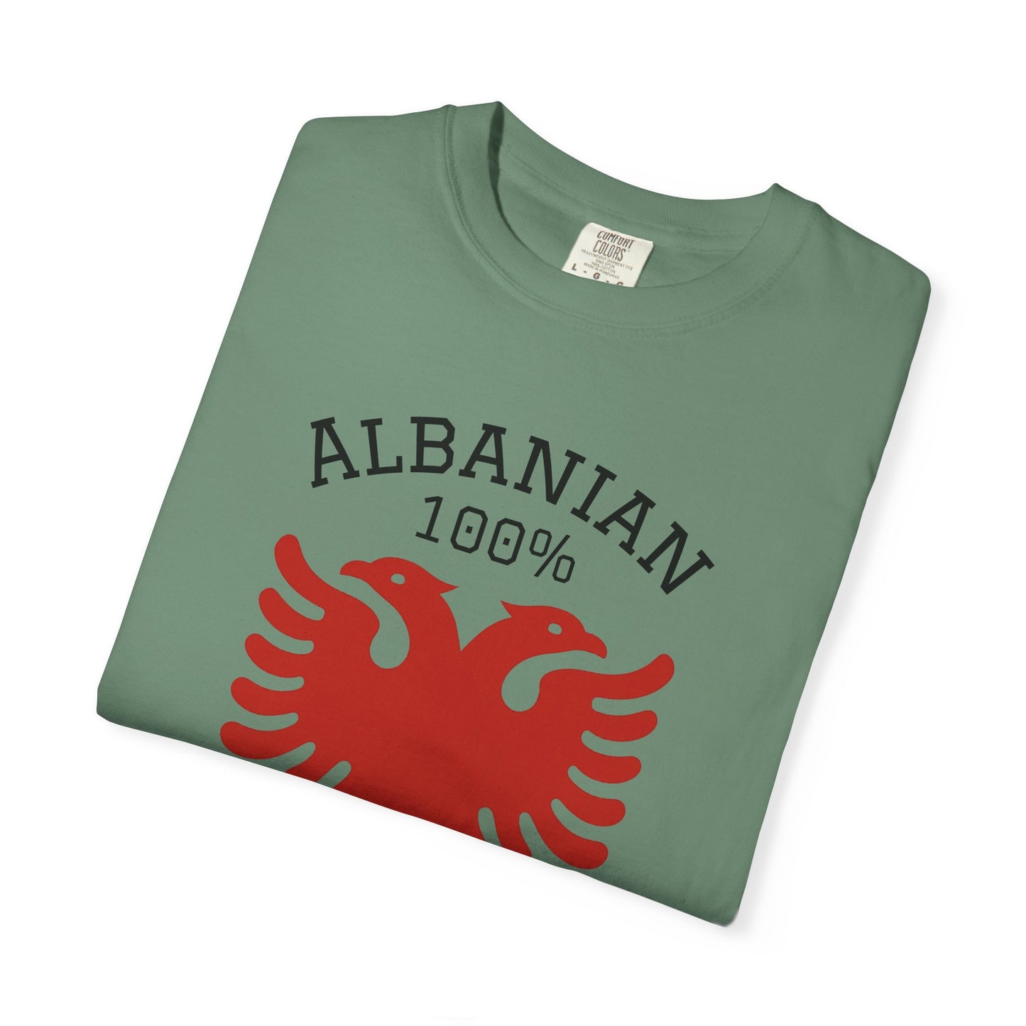 110% Baba - Albanian Dad T-Shirt | Father's Day Gift with Eagle Motif