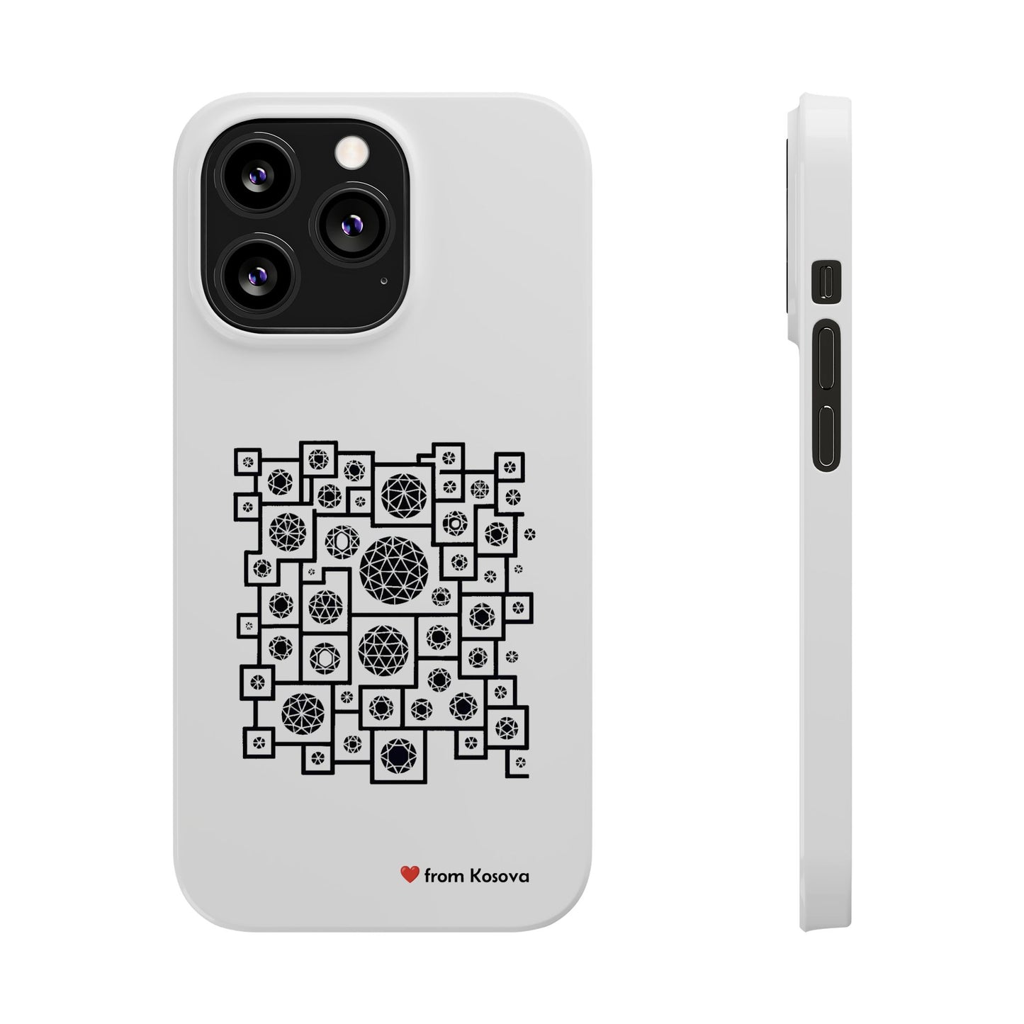 Kosova Love Slim Phone Case For iPhone