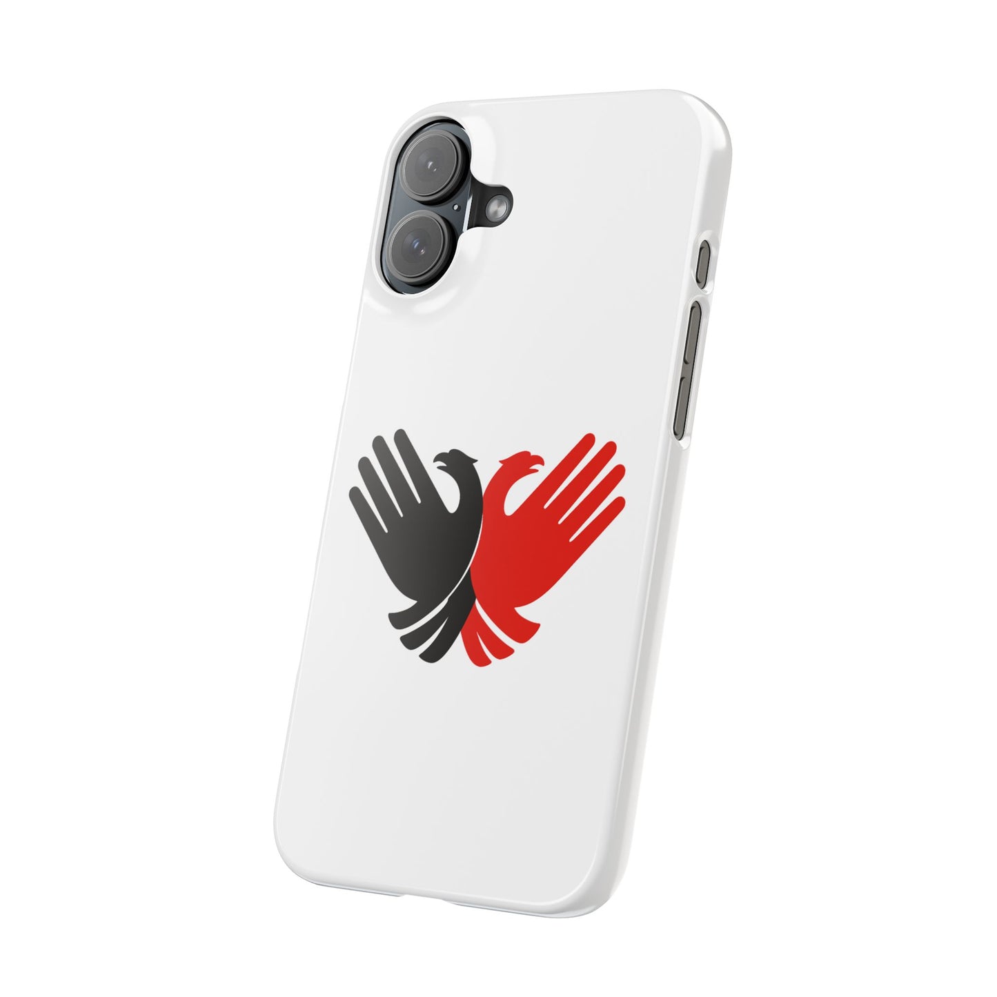 Phone Case, Slim Case with Double Headed Eagle Hands Design, Protective Cover, Thin Case, Eagle Lover Gift, Unique Phone Accessory