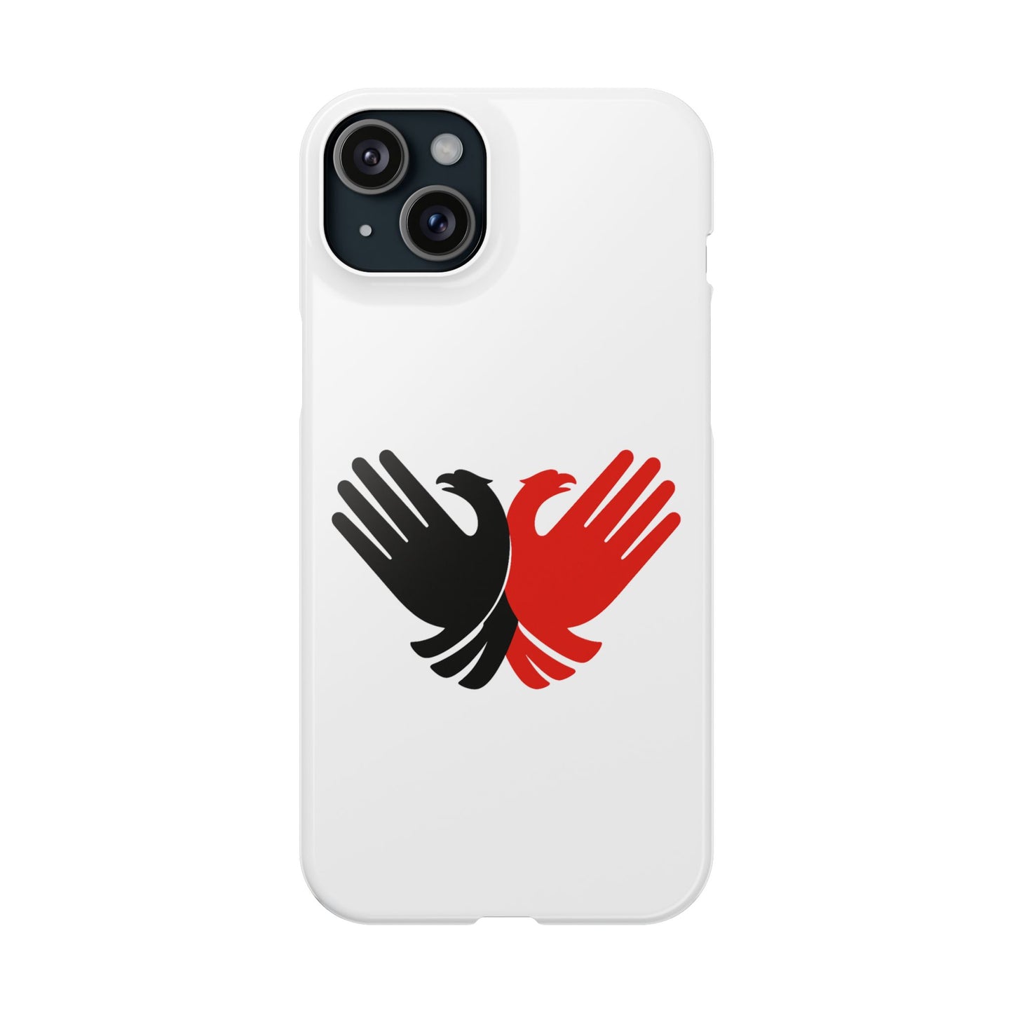 Phone Case, Slim Case with Double Headed Eagle Hands Design, Protective Cover, Thin Case, Eagle Lover Gift, Unique Phone Accessory